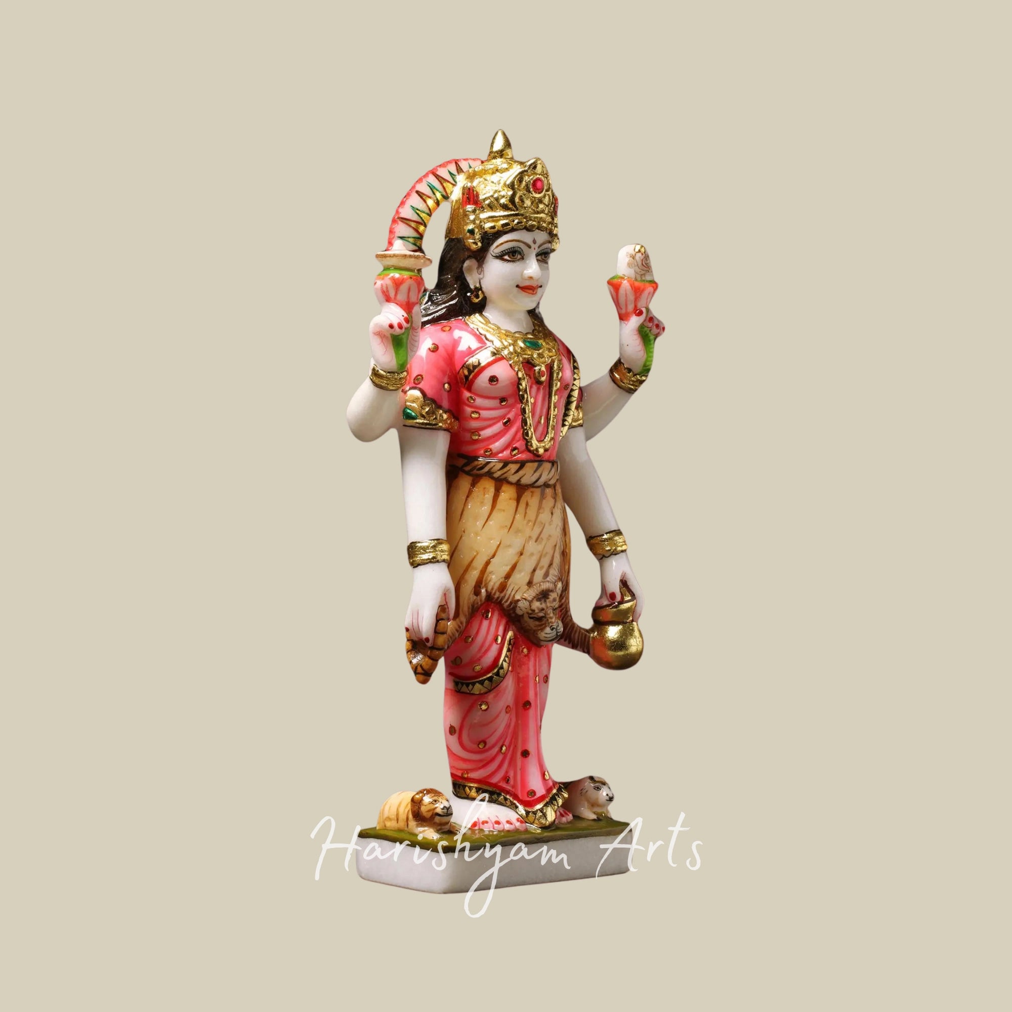 15" Marble Parvati Mata Murti for Home12