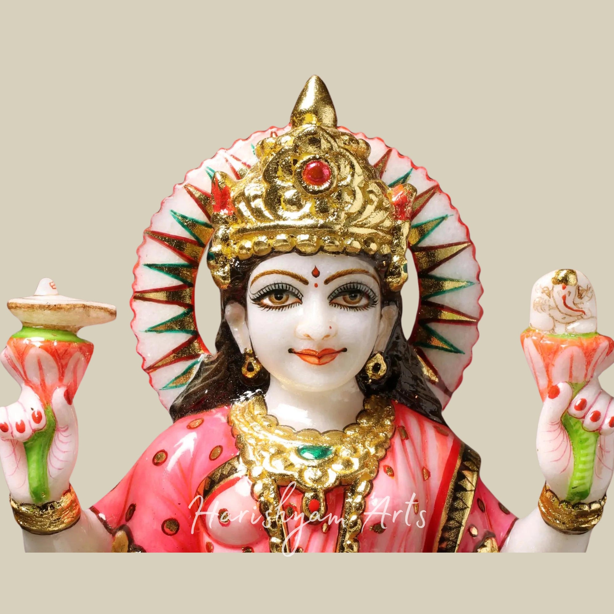 15" Marble Parvati Mata Murti for Home2