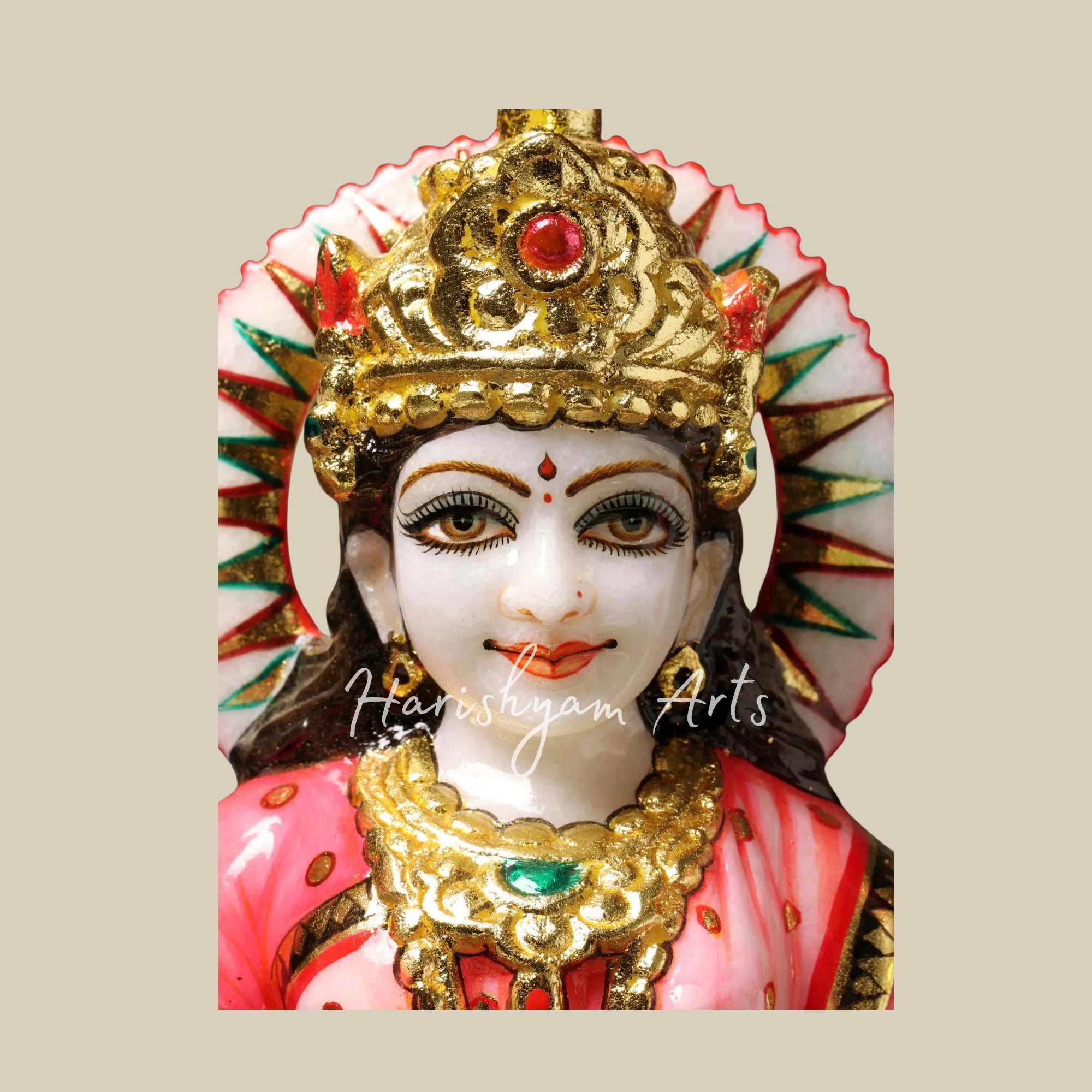 15" Marble Parvati Mata Murti for Home6