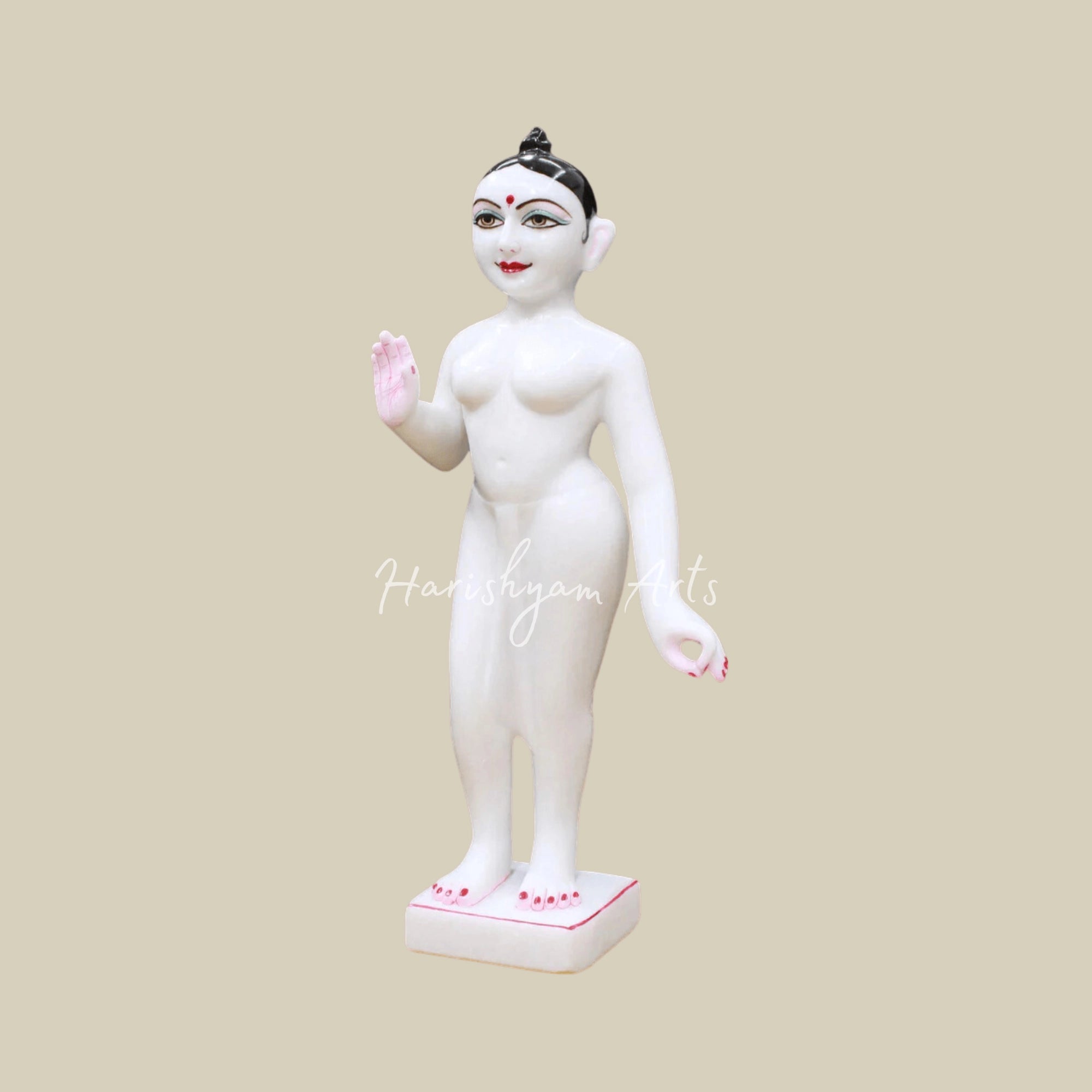 15" Radha Krishna Marble Statue Iskcon Design3