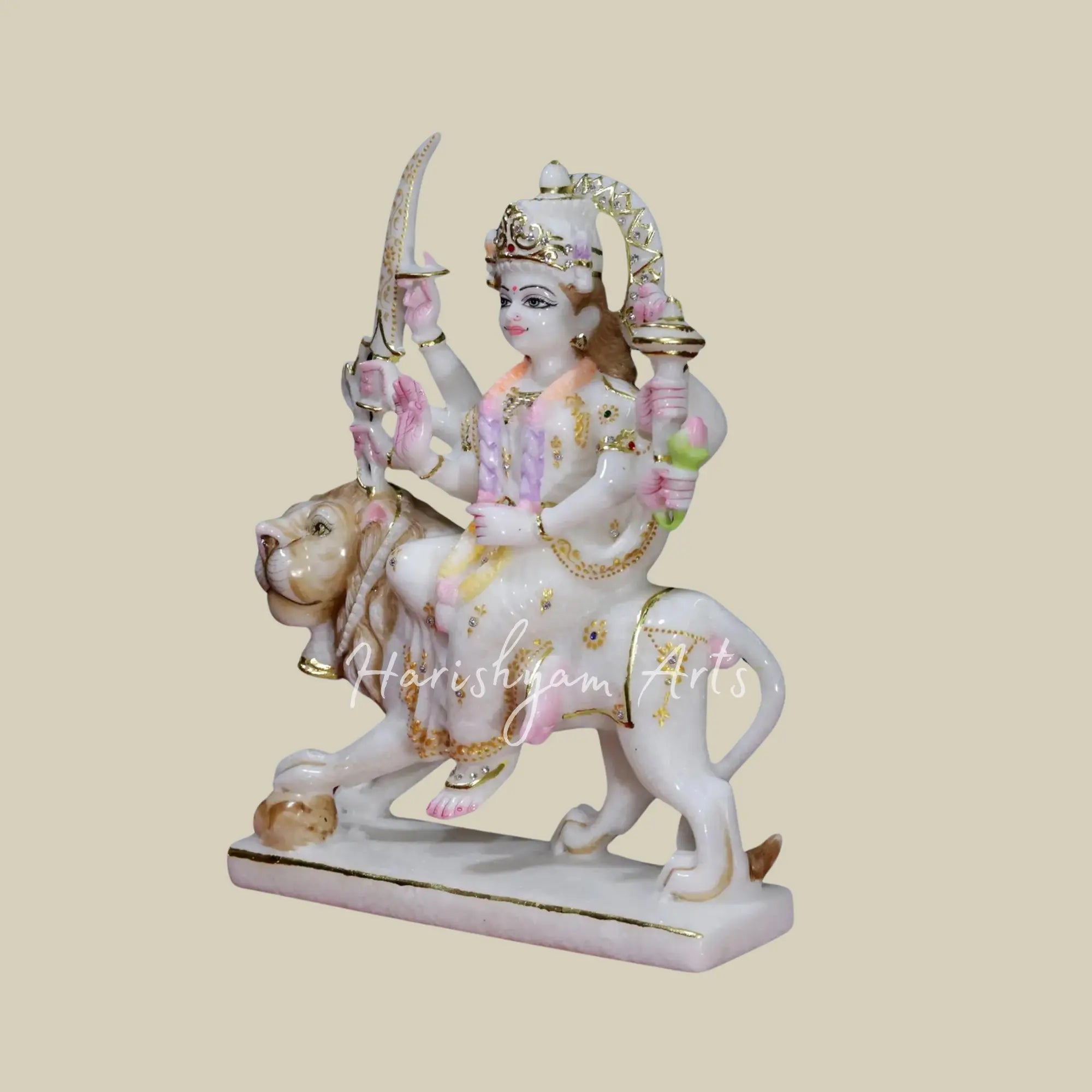 15" Marble Durga Maa Idol Online