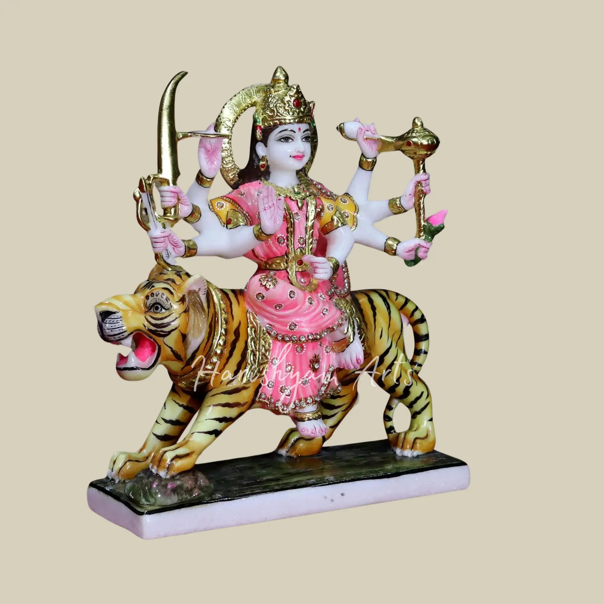 15" Marble Durga ji Murti