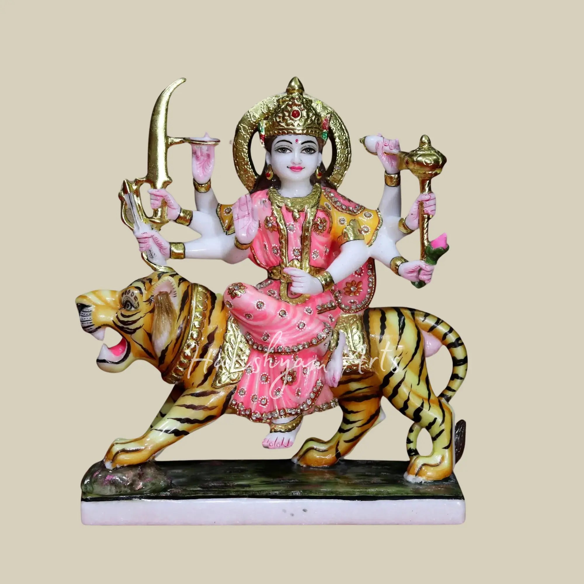 15" Marble Durga ji Murti