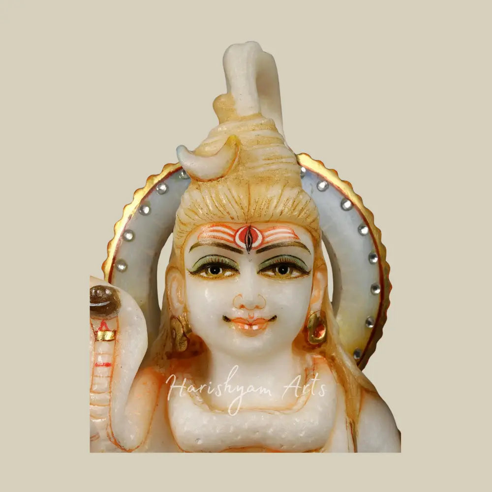 15" Standing Shiva Marble Statue