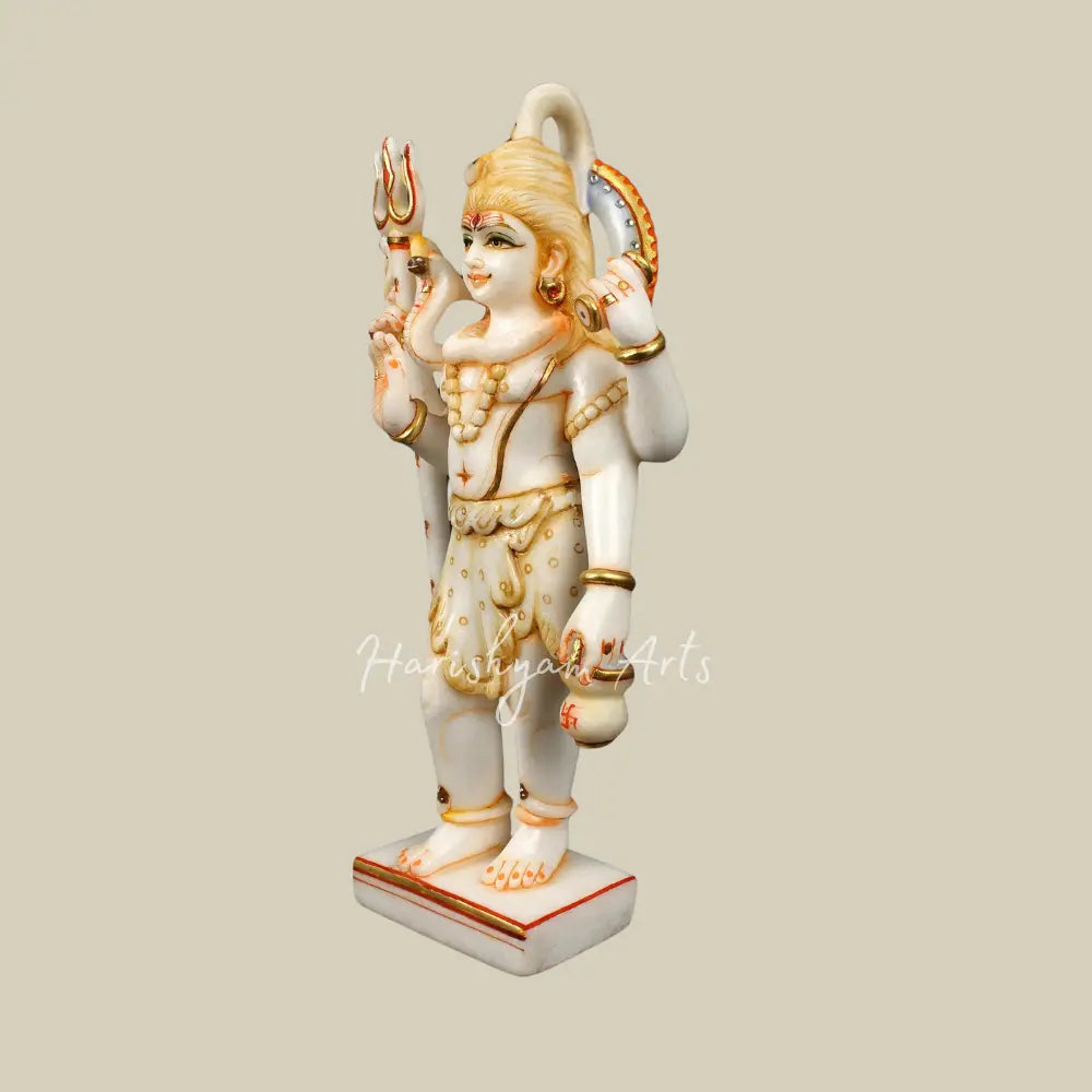 15" Standing Shiva Marble Statue