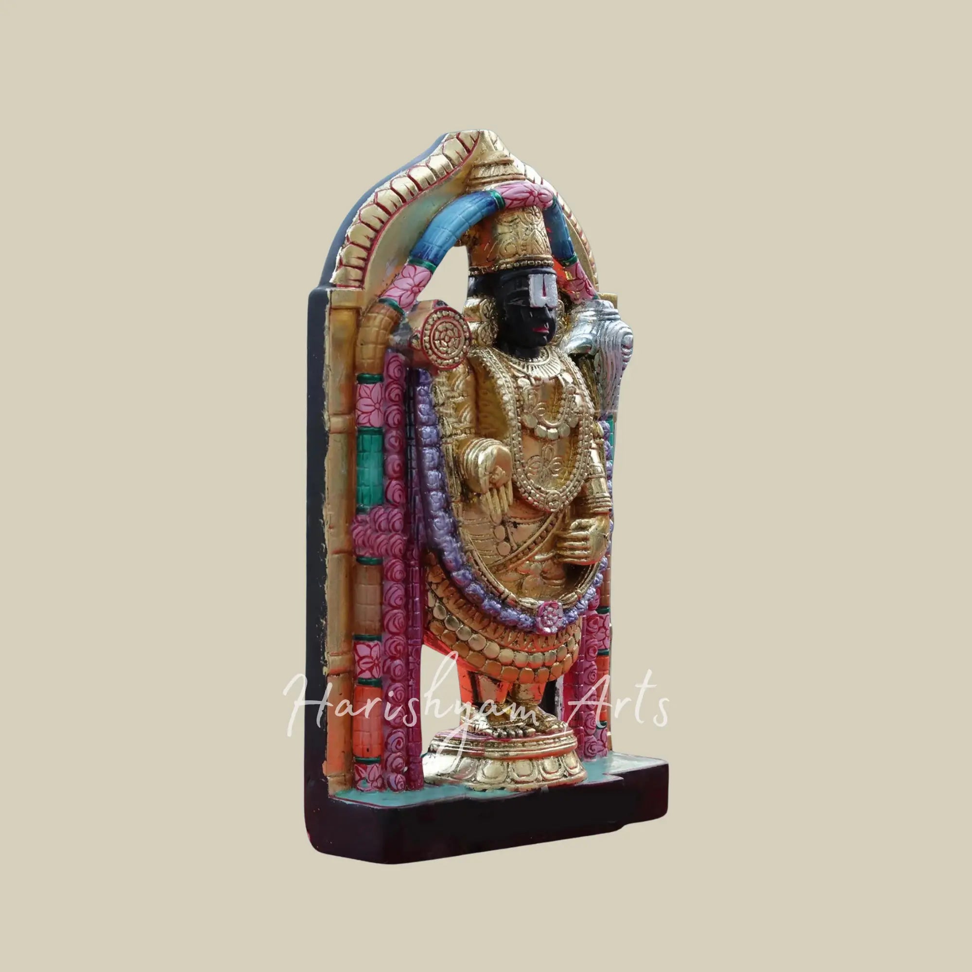 15 inches Venkateswara Swamy Marble Statue 3