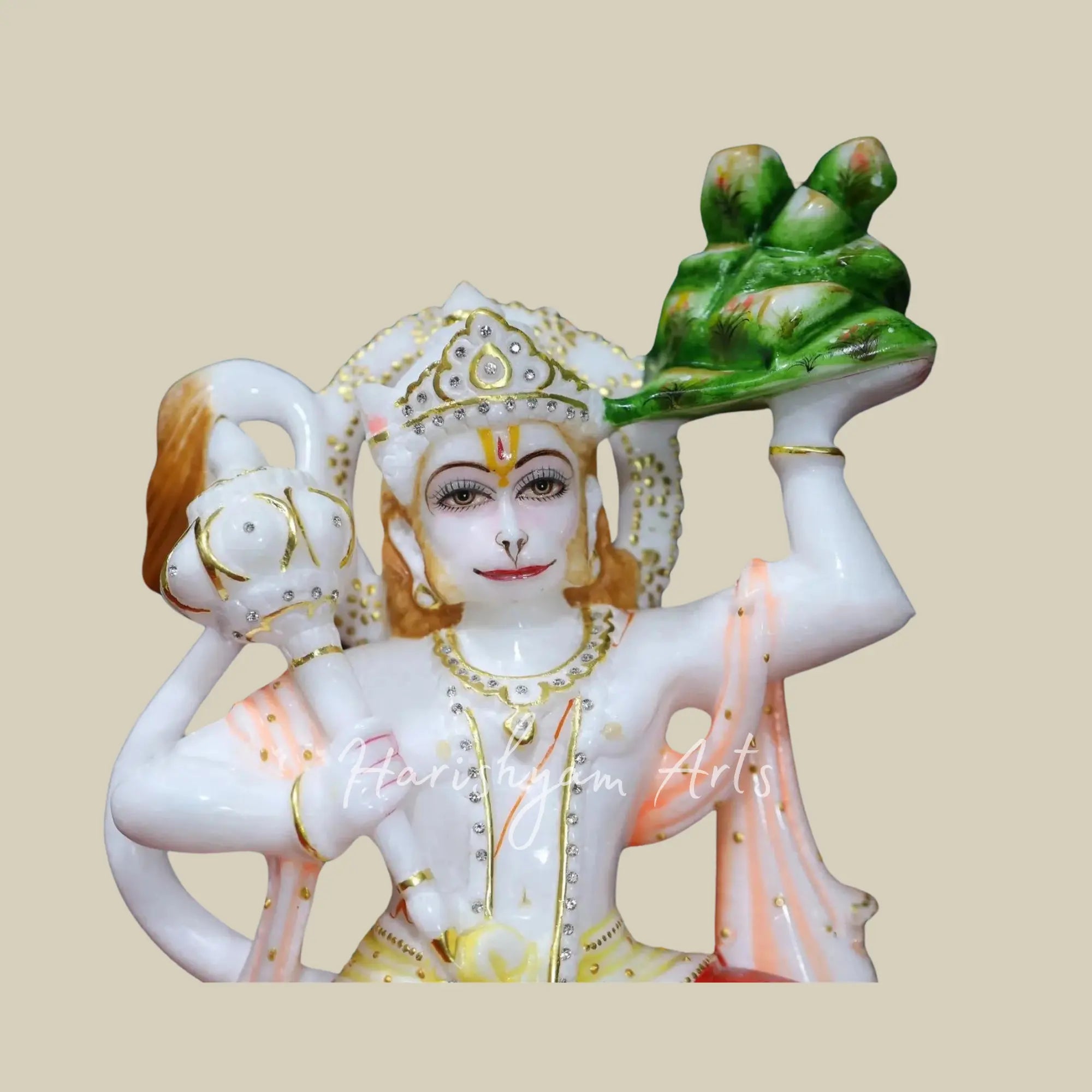 15 inches hanuman ji ki pathar ki murti 