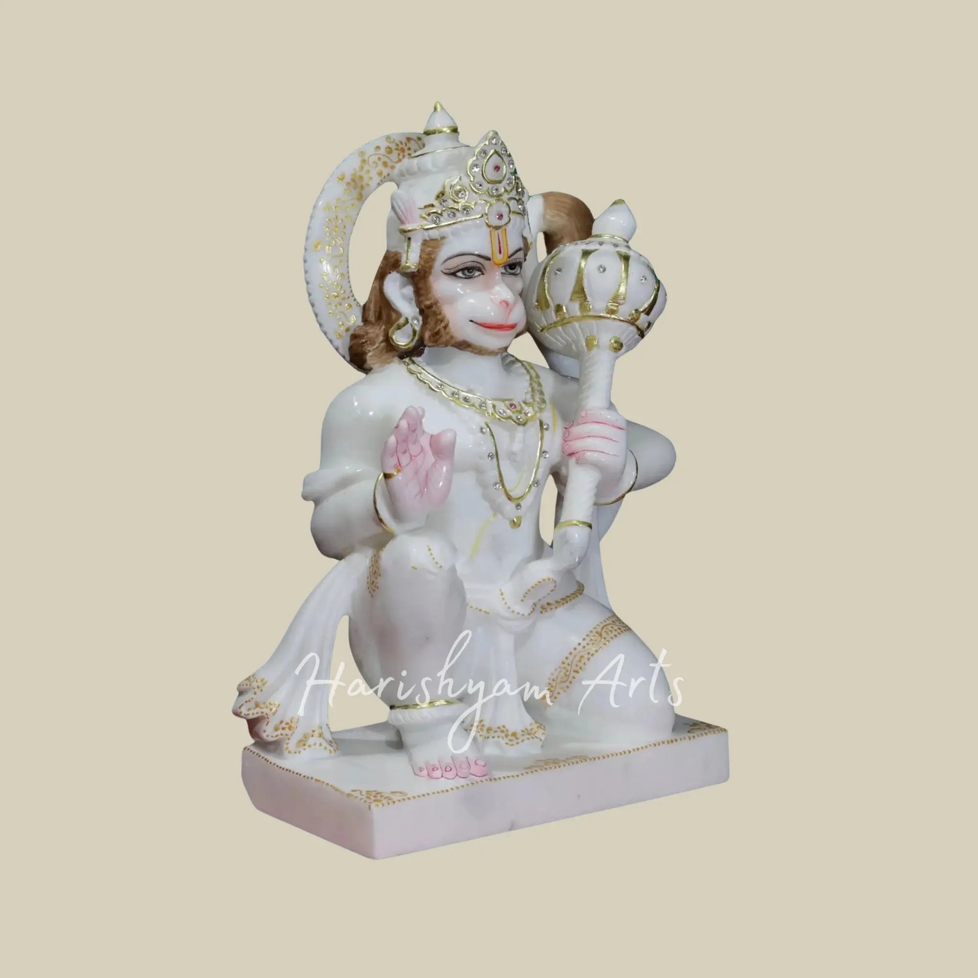 15 inches marble Lord hanuman murti 2