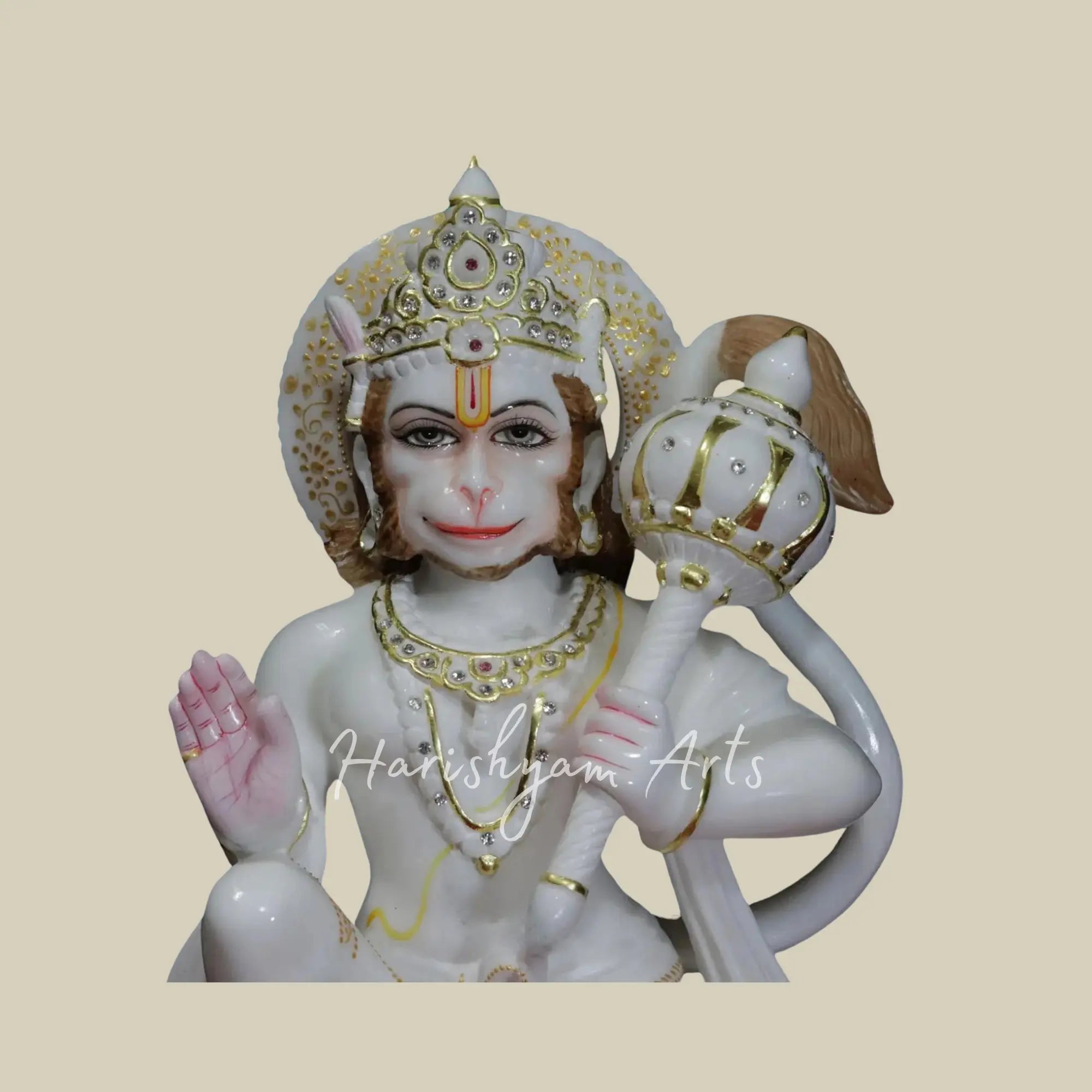 15 inches marble Lord hanuman murti 3