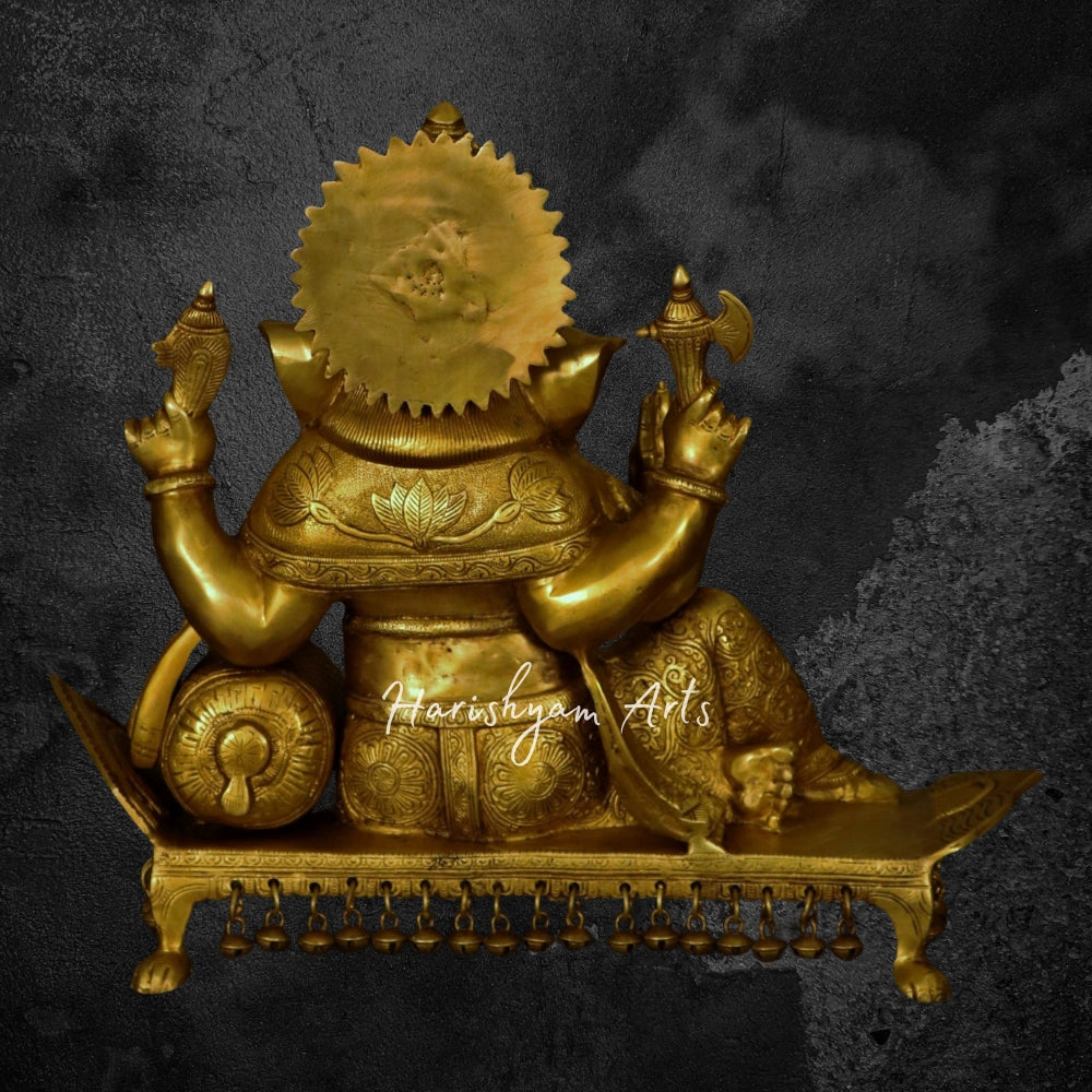 16" Brass Ganesh Statue