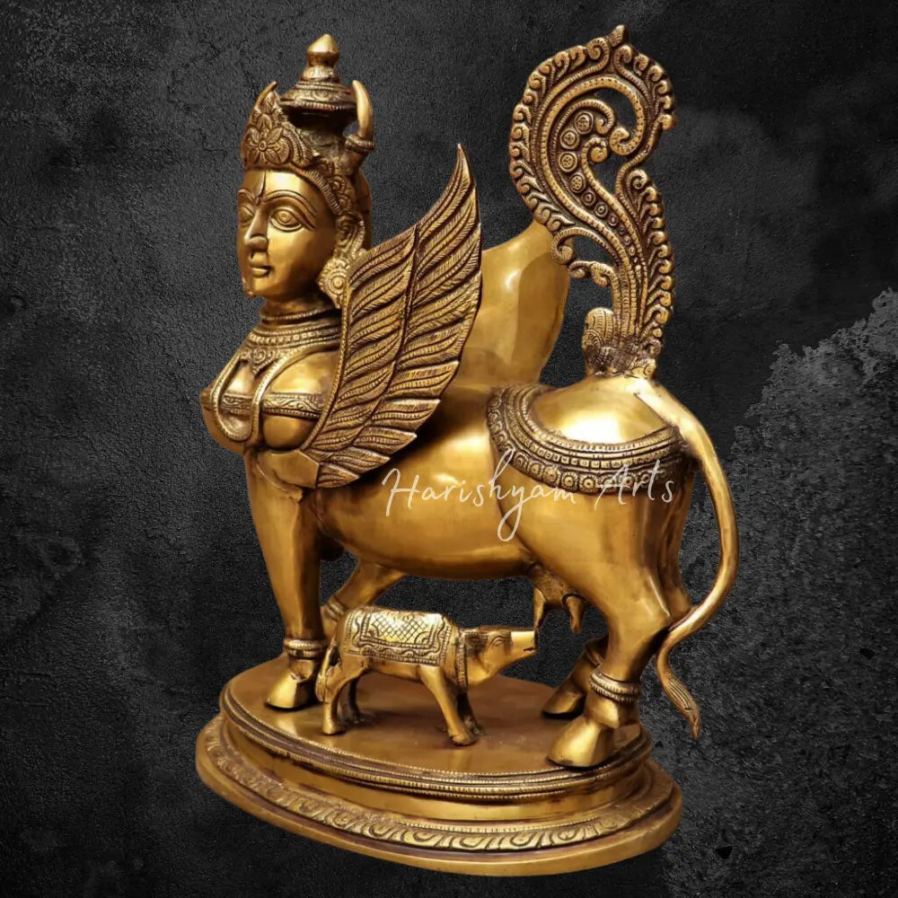 16” Brass Kamdhenu Sculpture