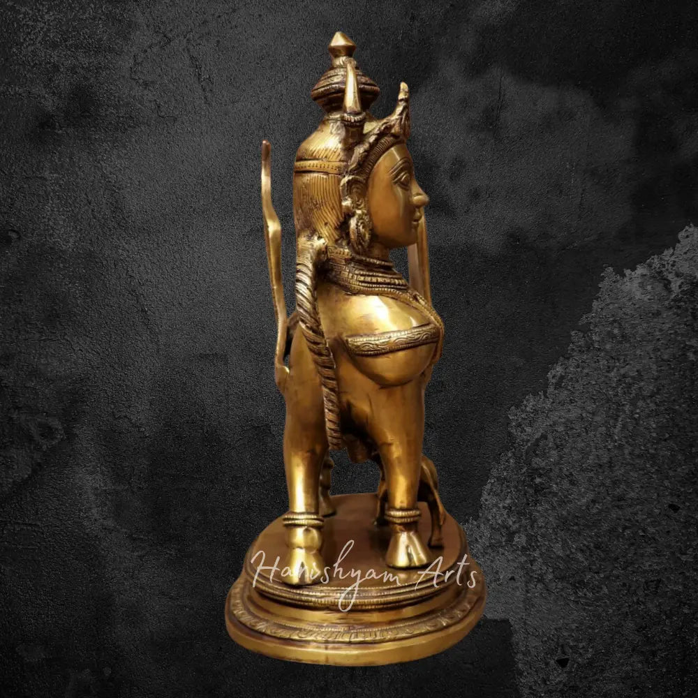 16” Brass Kamdhenu Sculpture