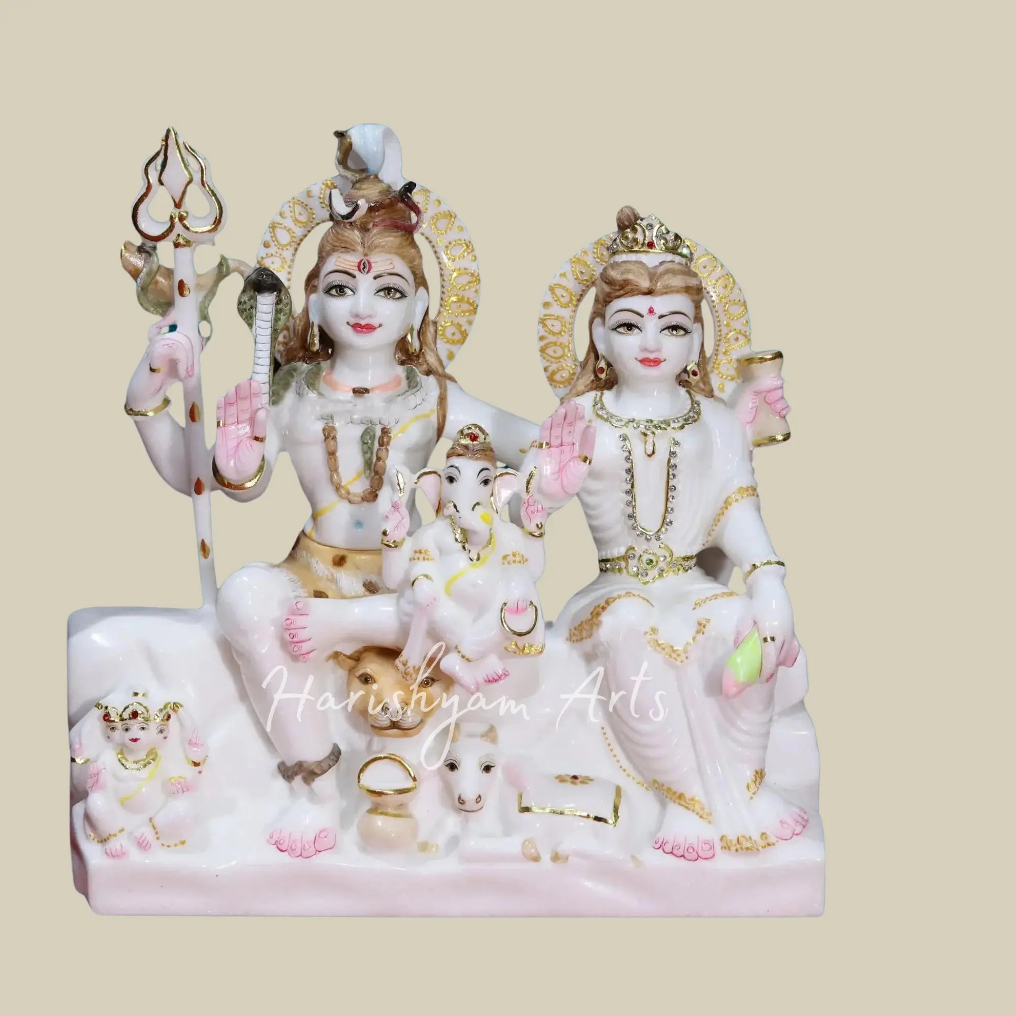 16 inches shiv parivar murti for home