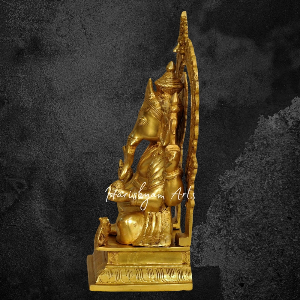 17" Brass Ganesh Statue