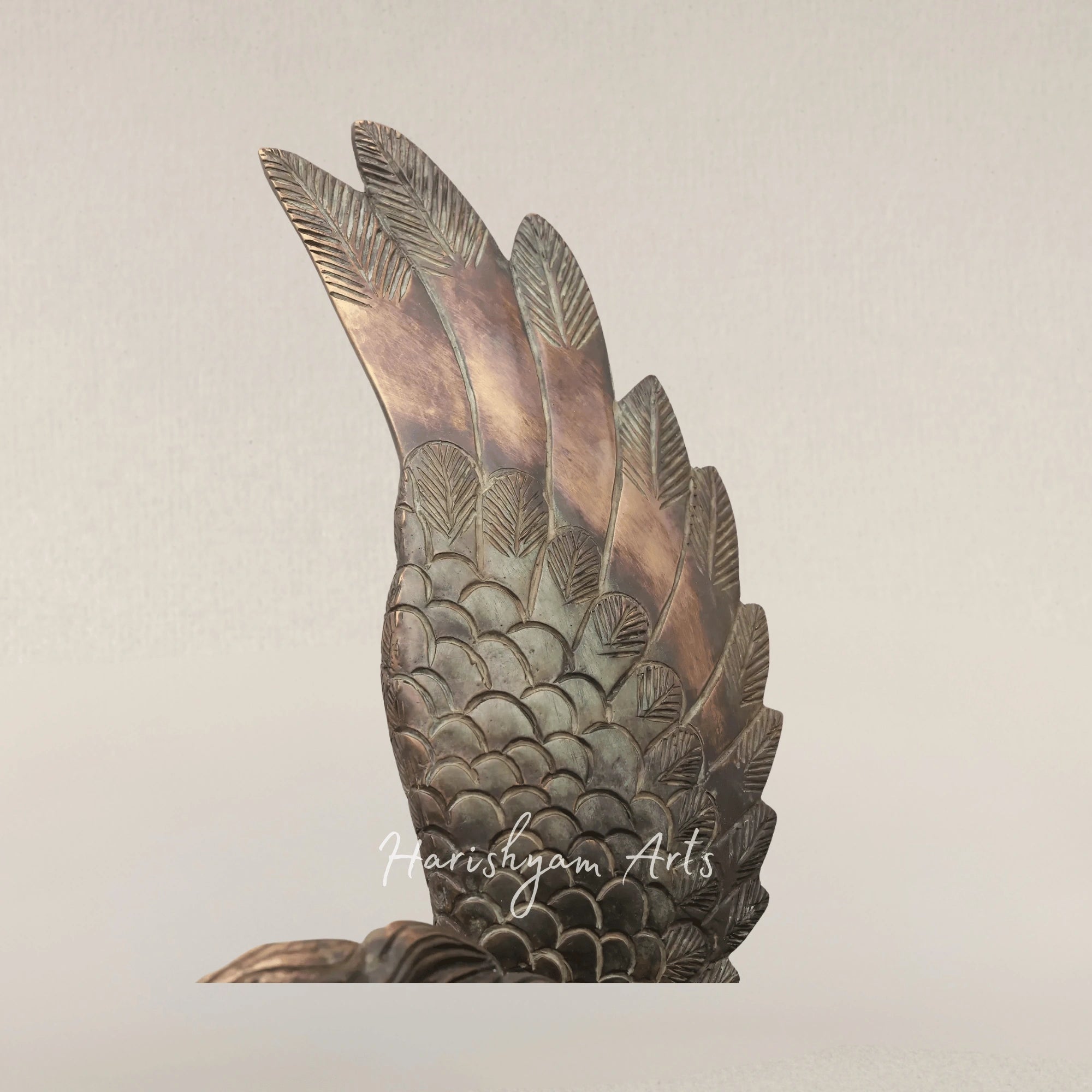 17" Mythical Pegasus Brass Decor Sculpture for Modern Interiors