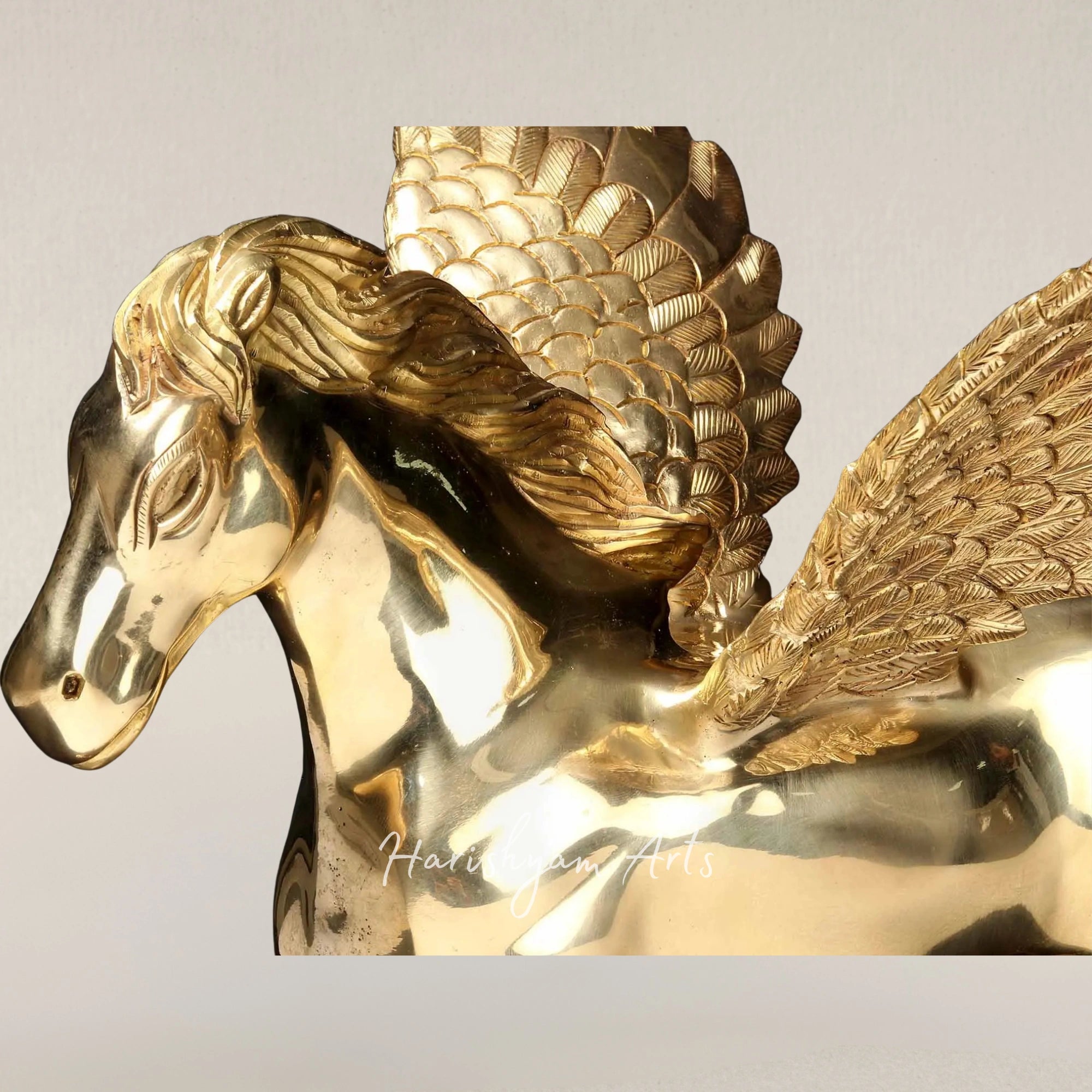 17" Premium Winged Pegasus Brass Figurines Inspired by Divine Mythology