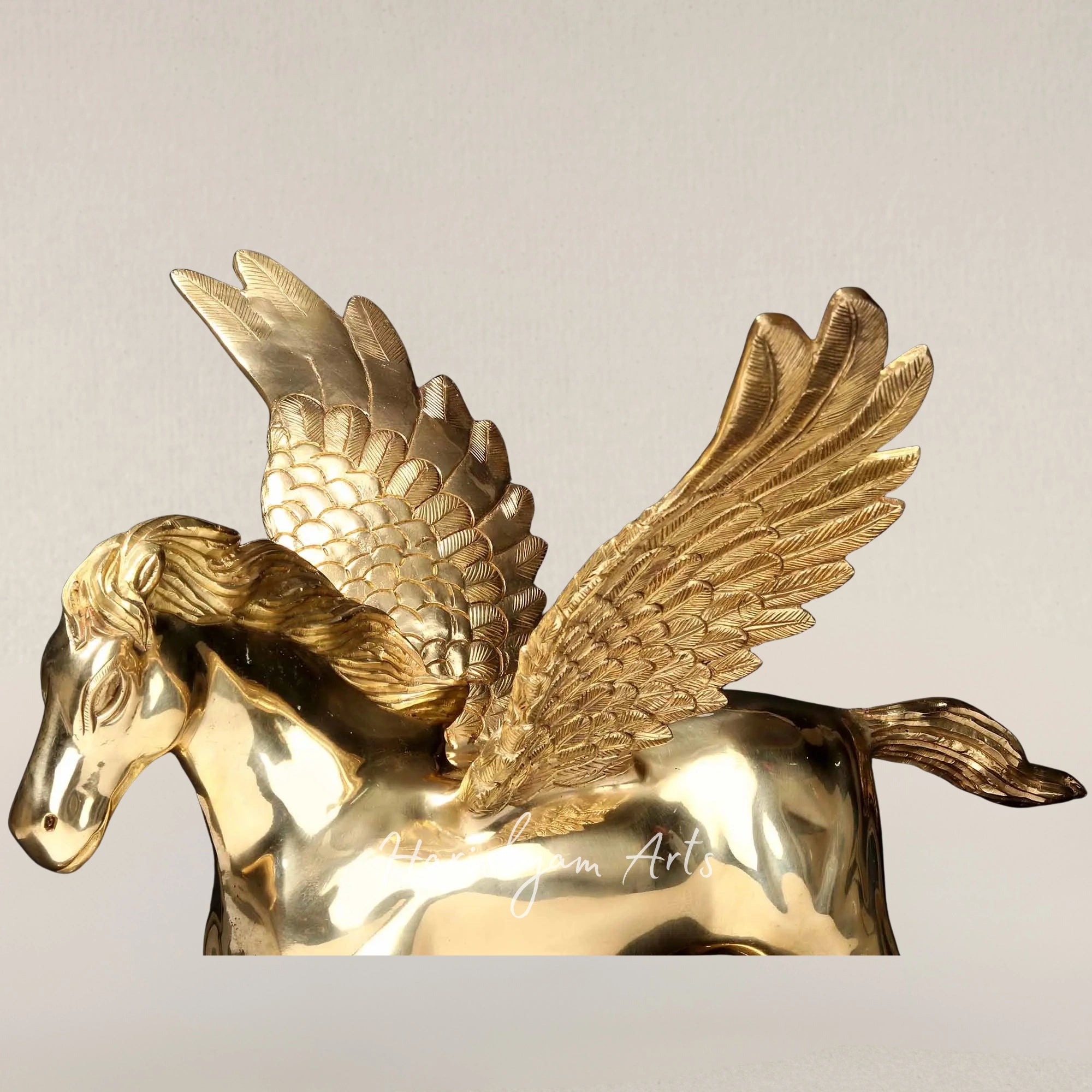 17" Premium Winged Pegasus Brass Figurines Inspired by Divine Mythology