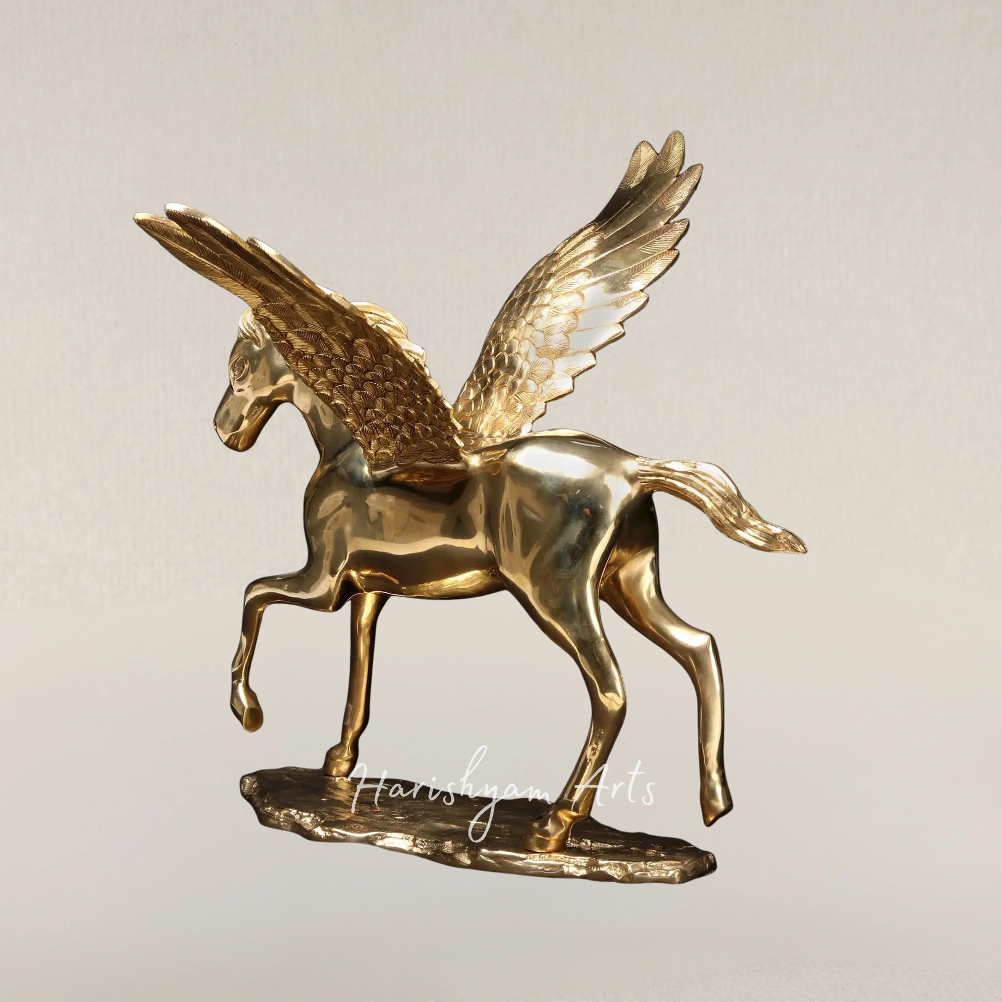 17" Premium Winged Pegasus Brass Figurines Inspired by Divine Mythology