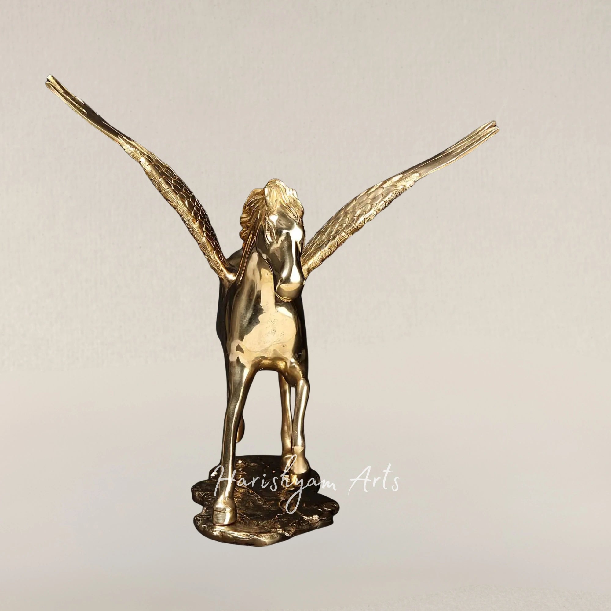 17" Premium Winged Pegasus Brass Figurines Inspired by Divine Mythology