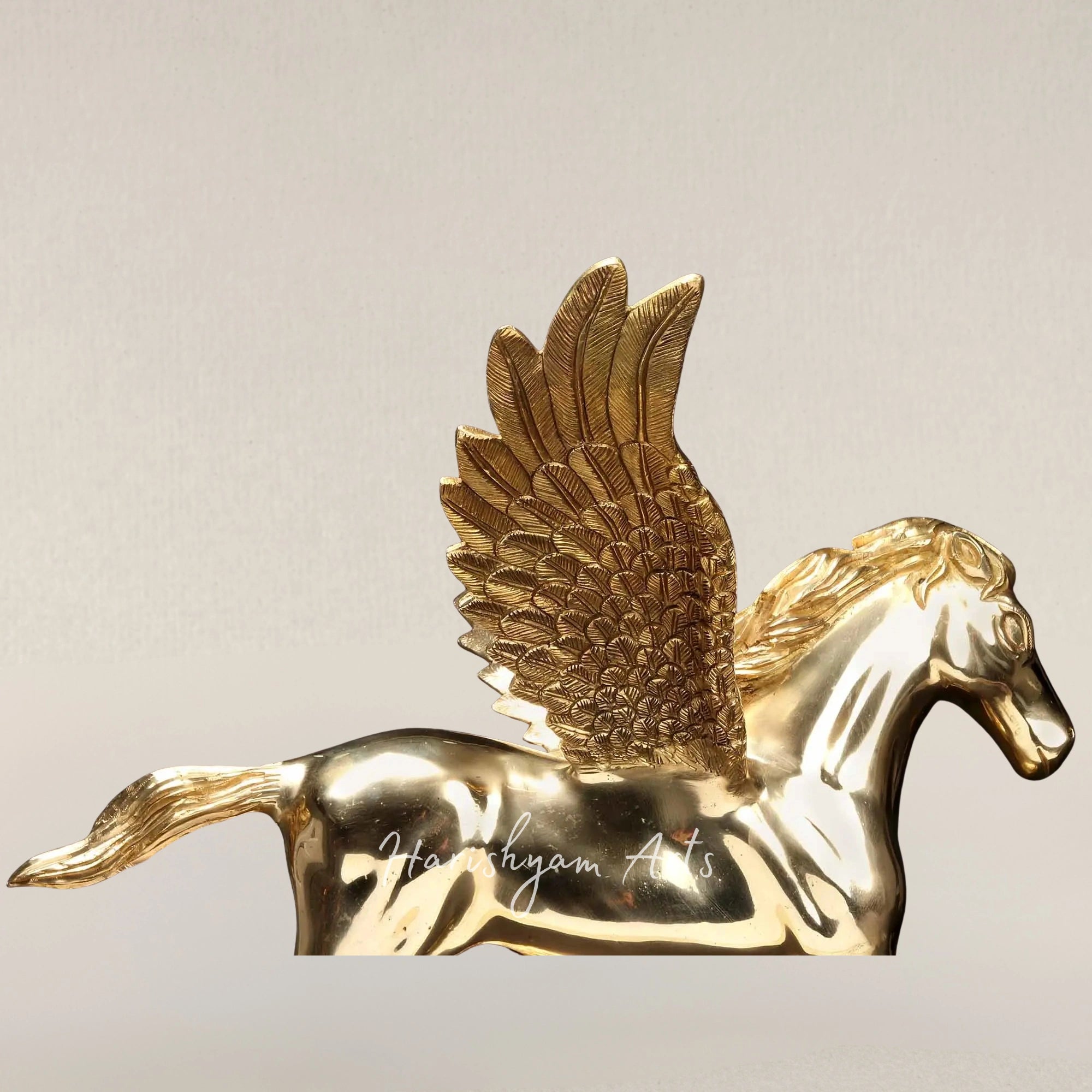 17" Premium Winged Pegasus Brass Figurines Inspired by Divine Mythology