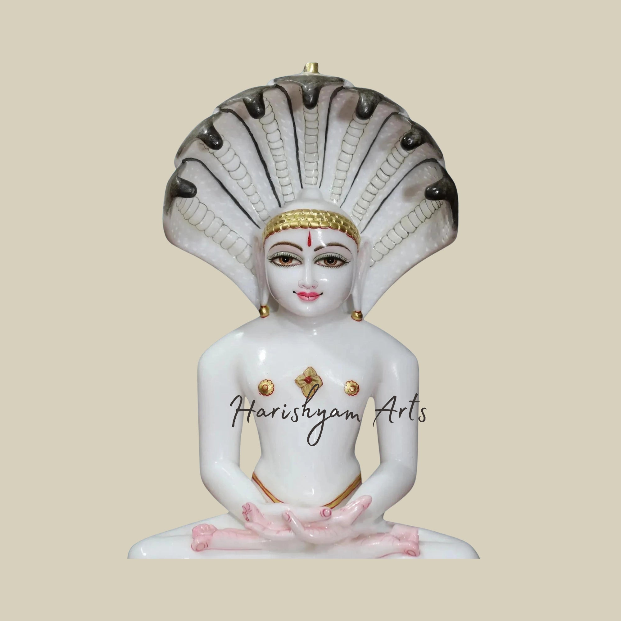 17" Parshwanath Marble Idol for Pooja Room2