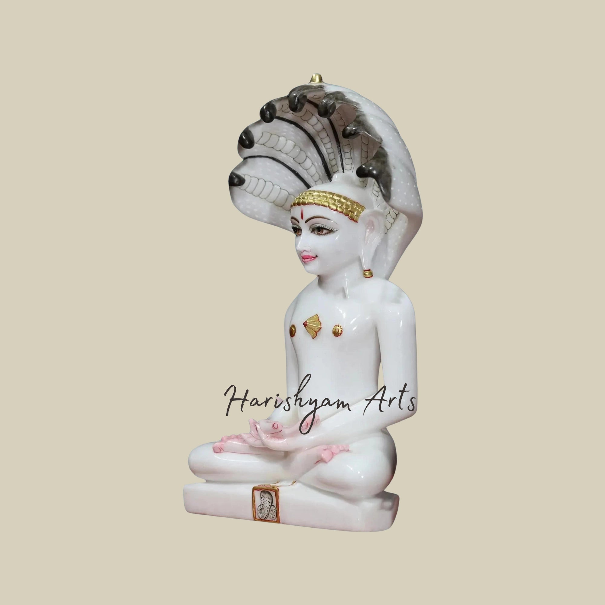 17" Parshwanath Marble Idol for Pooja Room3