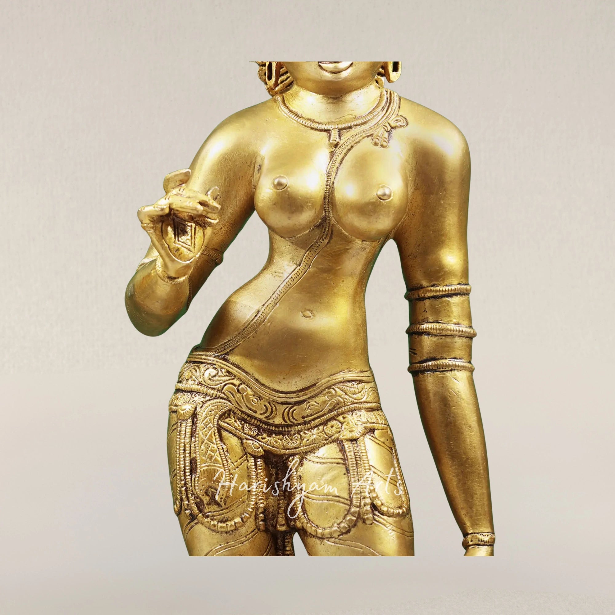 23" Divine Devi Parvati Brass Murti Symbol of Shakti and Feminine Energy