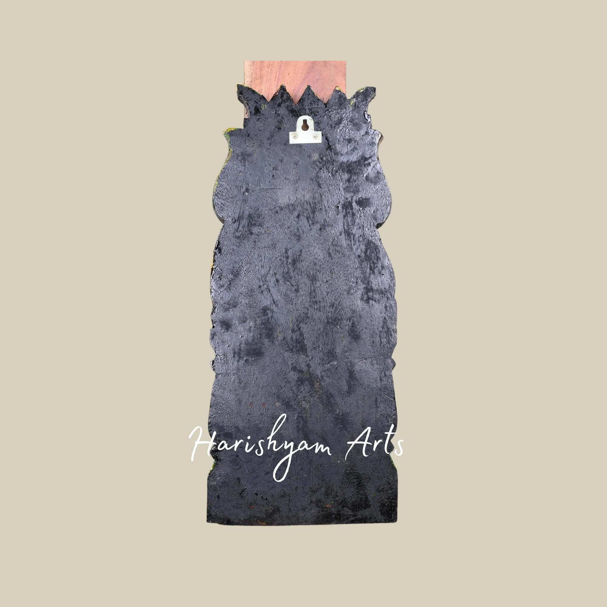 18" Multicoloured Wooden Goddess Saraswati Kavadi Holding Flower Garland and Sacred Books