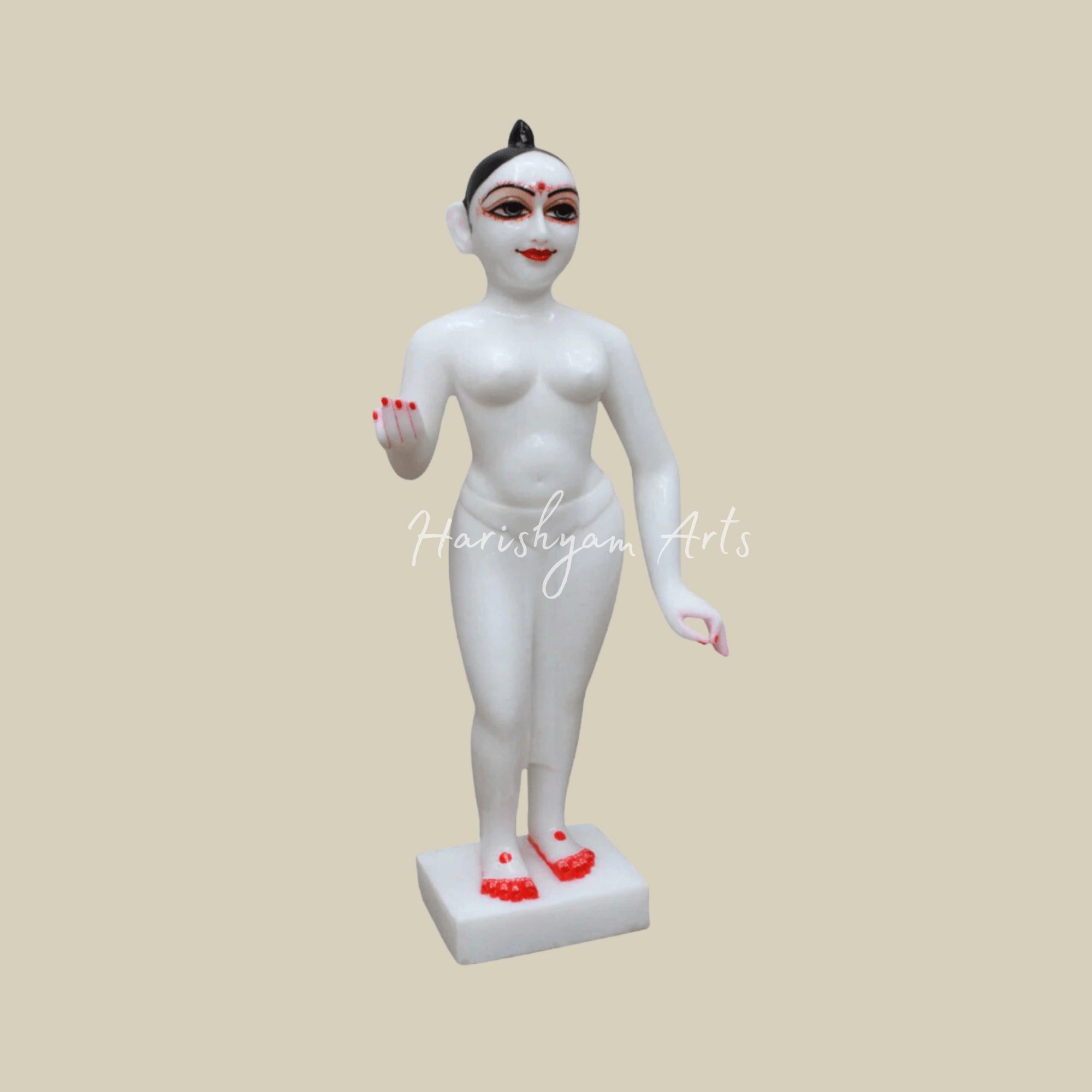 18 inches Iskcon Radha Krishna Marble Murti11