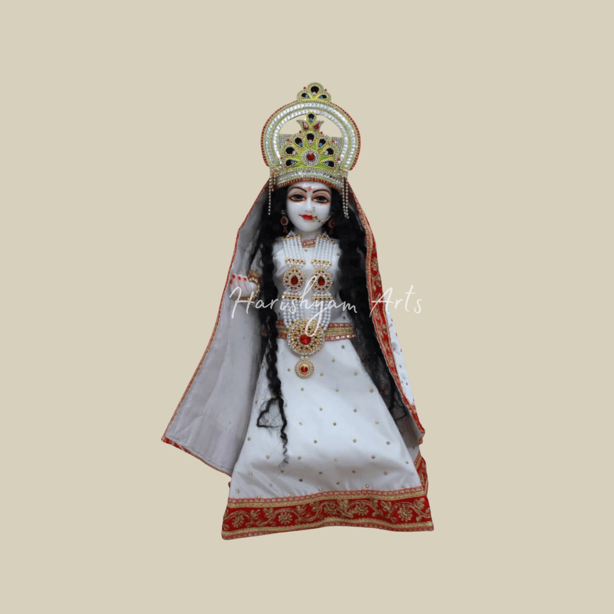 18 inches Iskcon Radha Krishna Marble Murti12