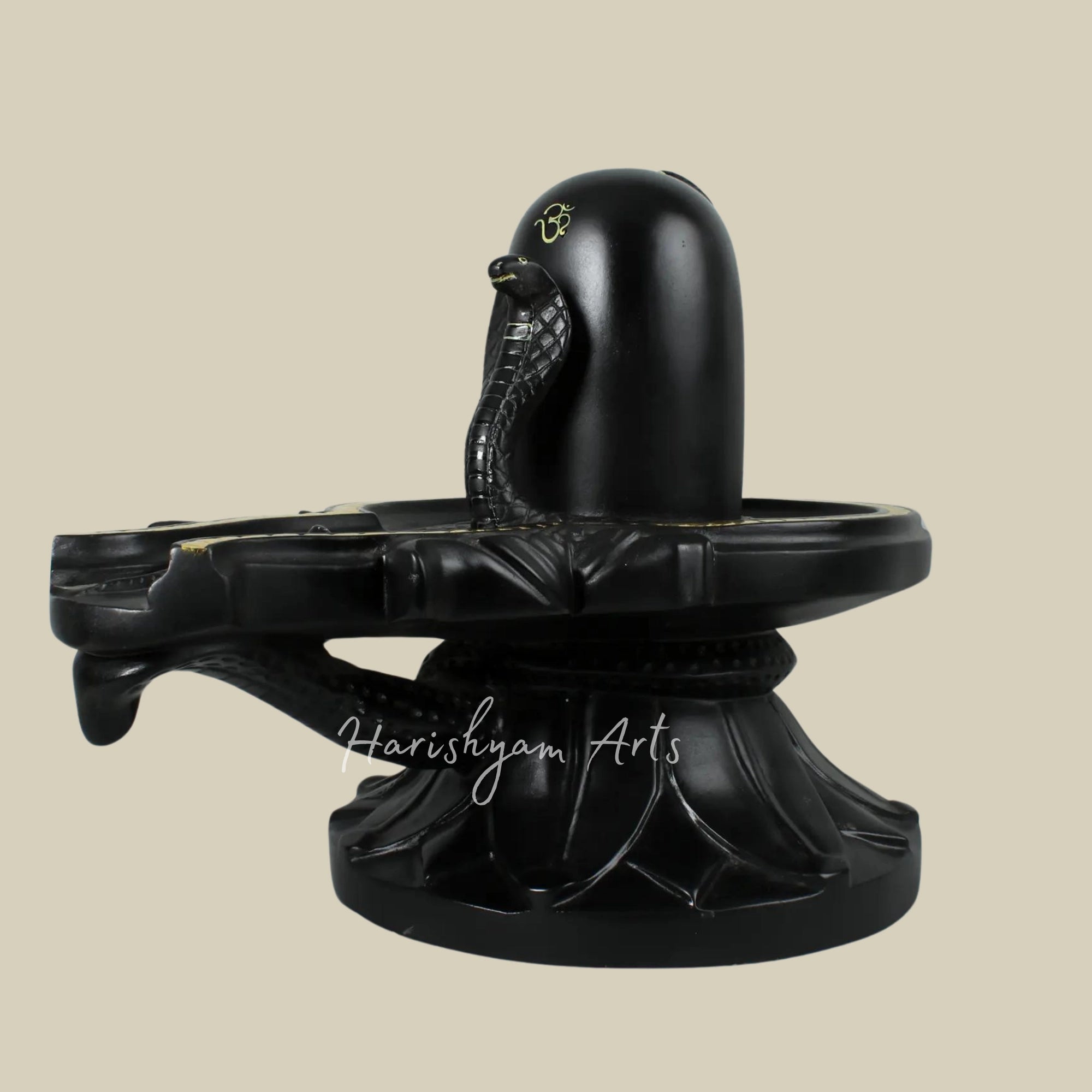 18" Shiva Lingam with Black Marble1