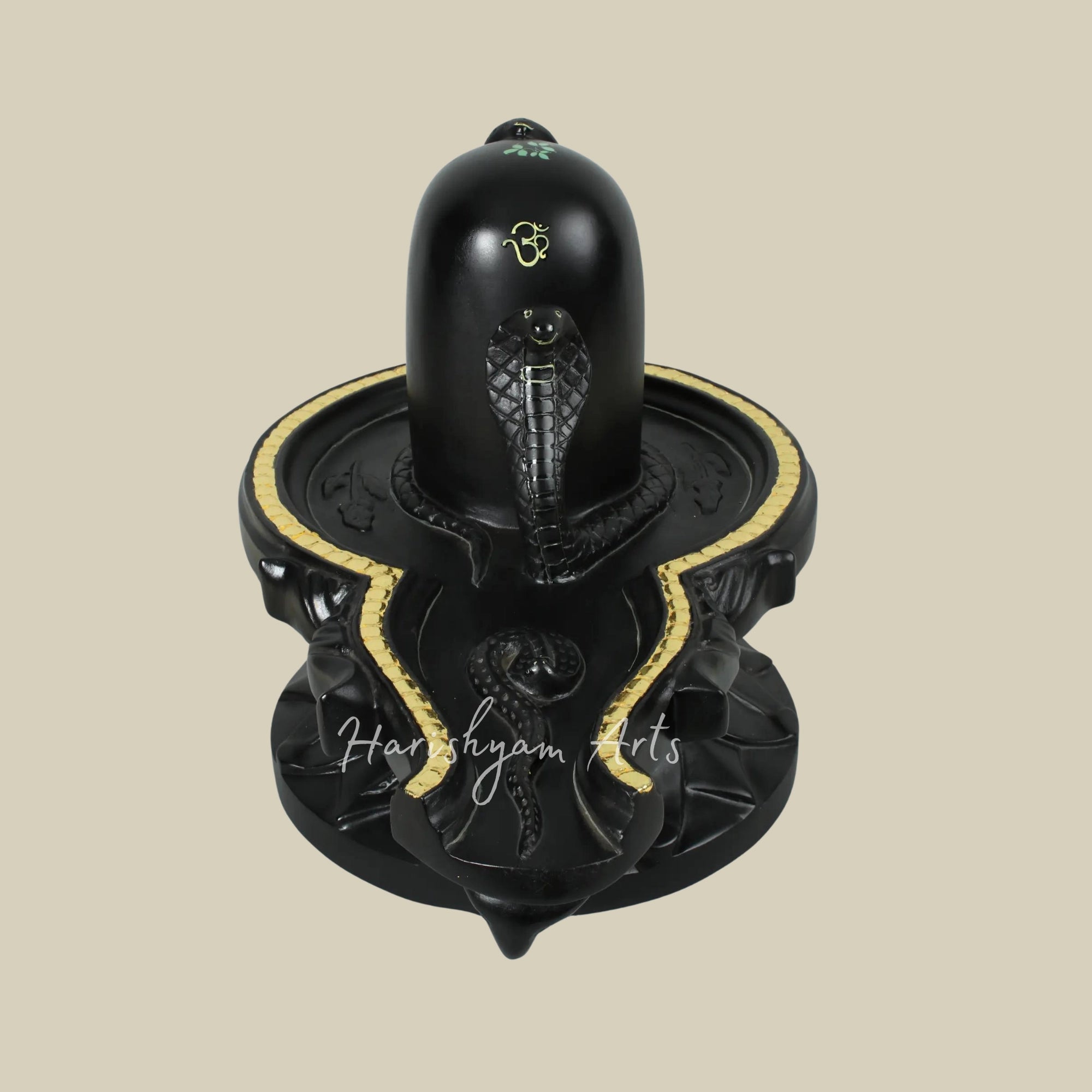 18" Shiva Lingam with Black Marble4