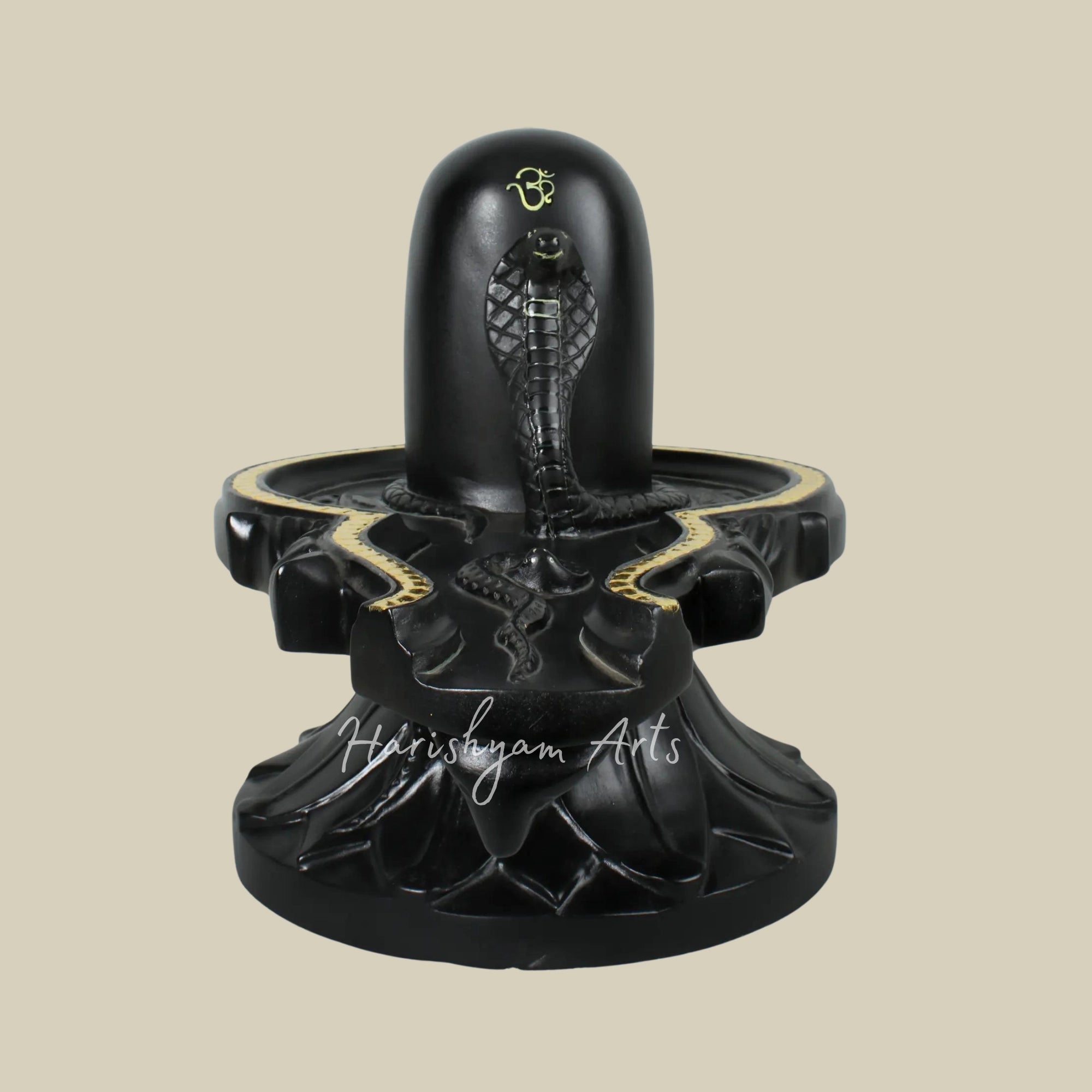 18" Shiva Lingam with Black Marble6