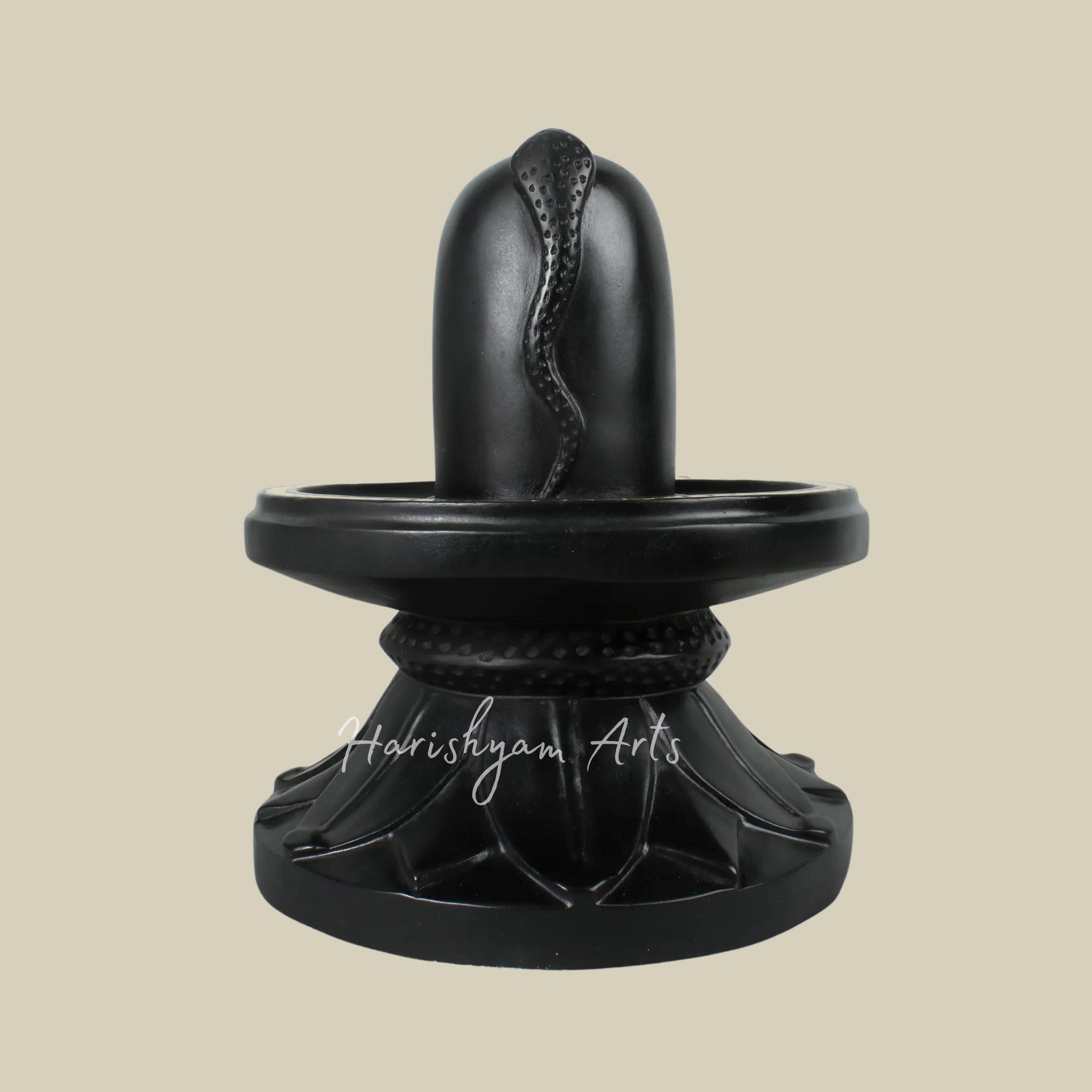 18" Shiva Lingam with Black Marble9