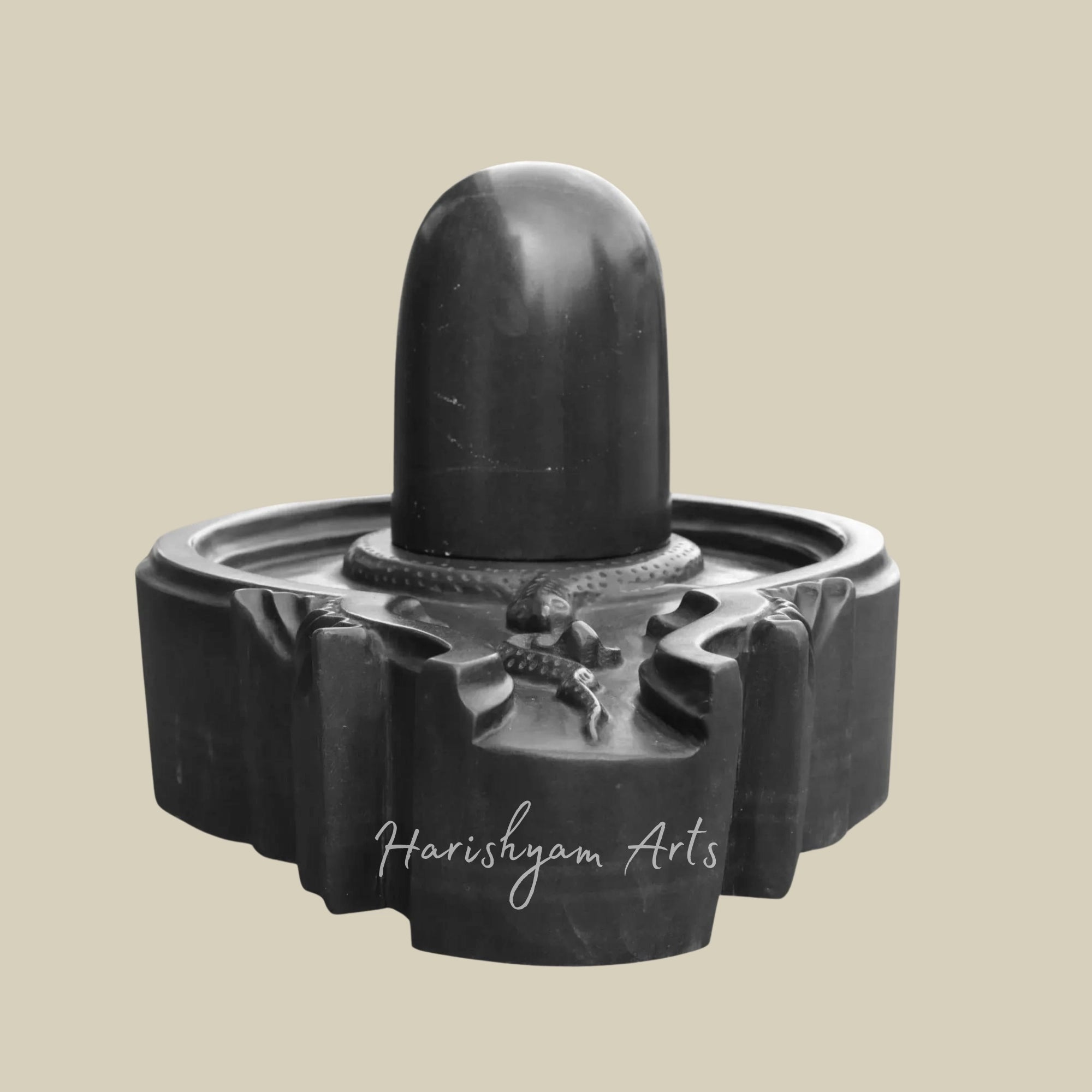 18-inch Black Marble Shivling