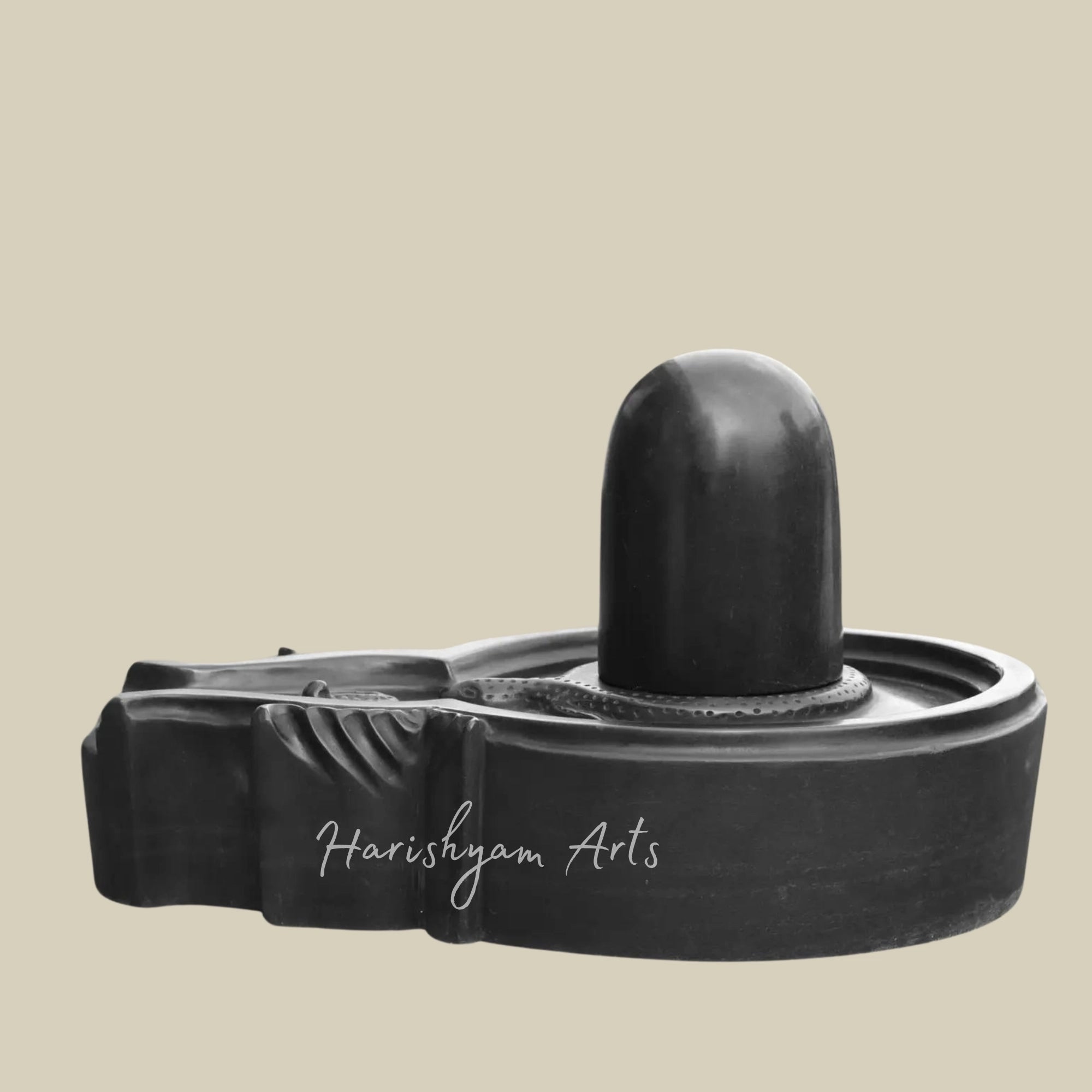 18-inch Black Marble Shivling1