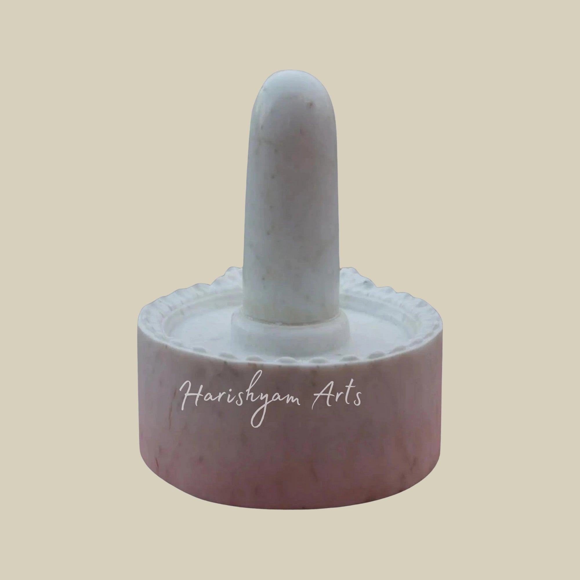 9" White Makrana Marble Shivling

1