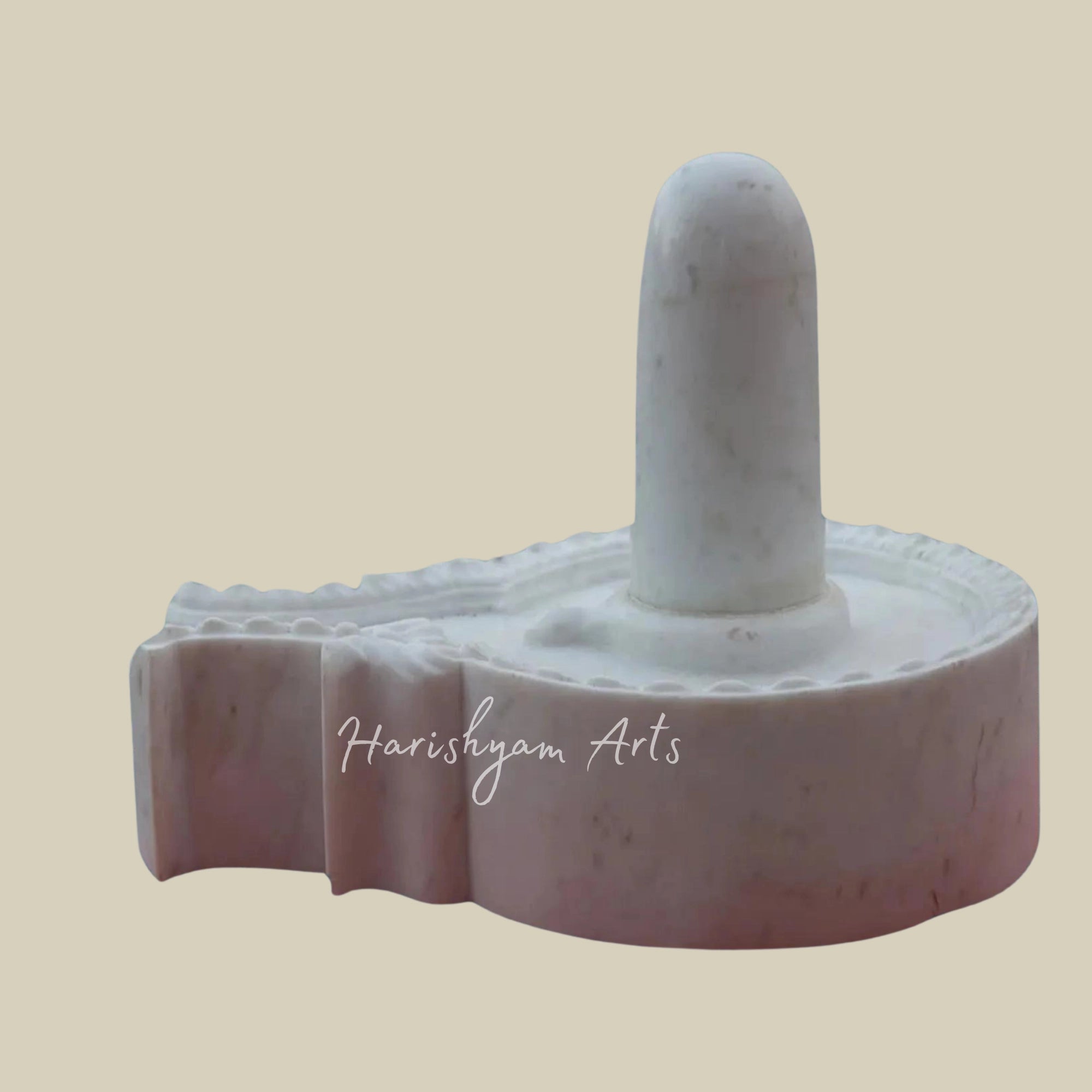 9" White Makrana Marble Shivling

2