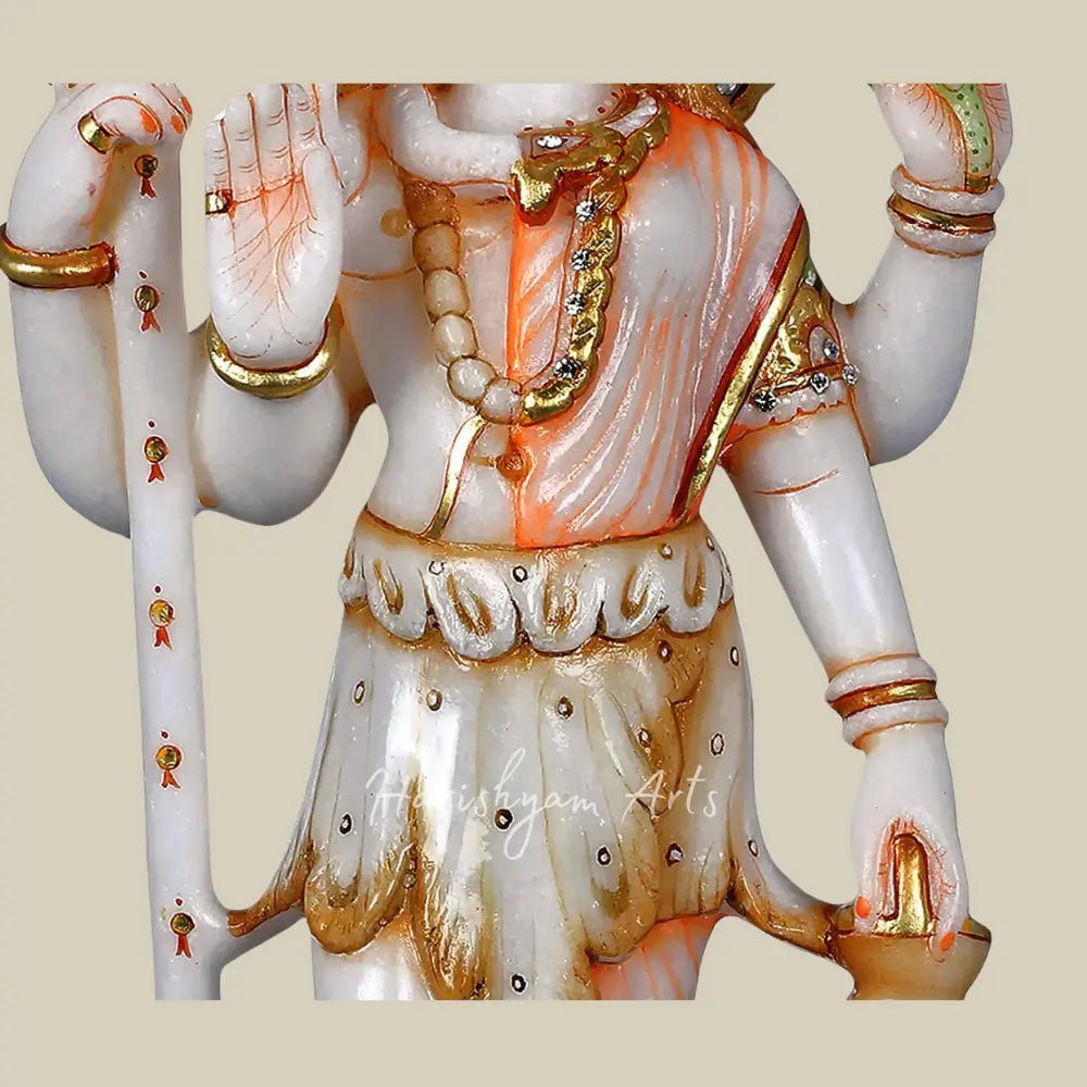 18" Ardhanarishvara Marble Statue