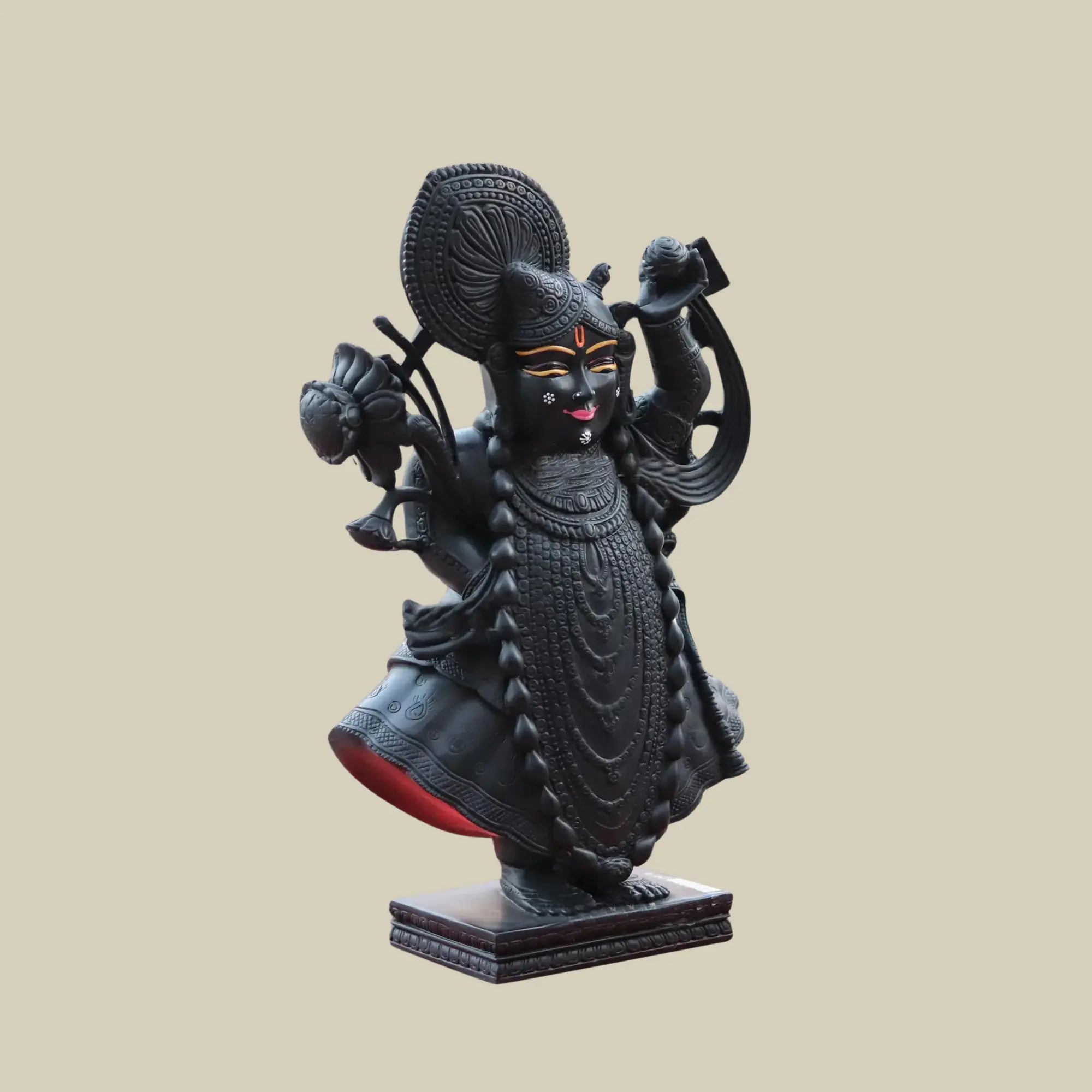 18 inches Black Marble Shrinathji Murti 3