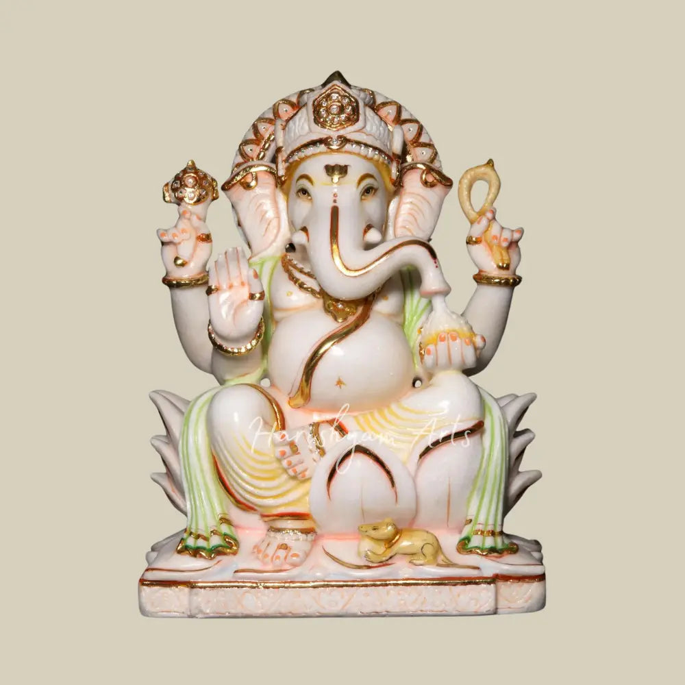 18" Lord Ganesh Marble Deity