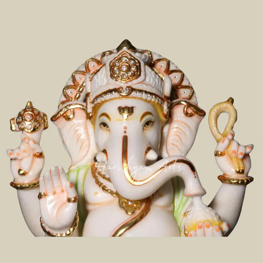 18" Lord Ganesh Marble Deity