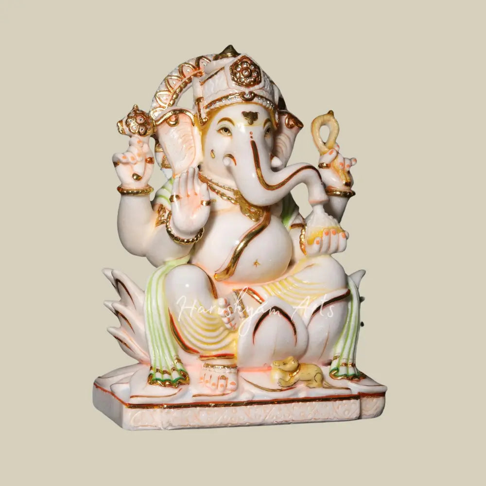 18" Lord Ganesh Marble Deity