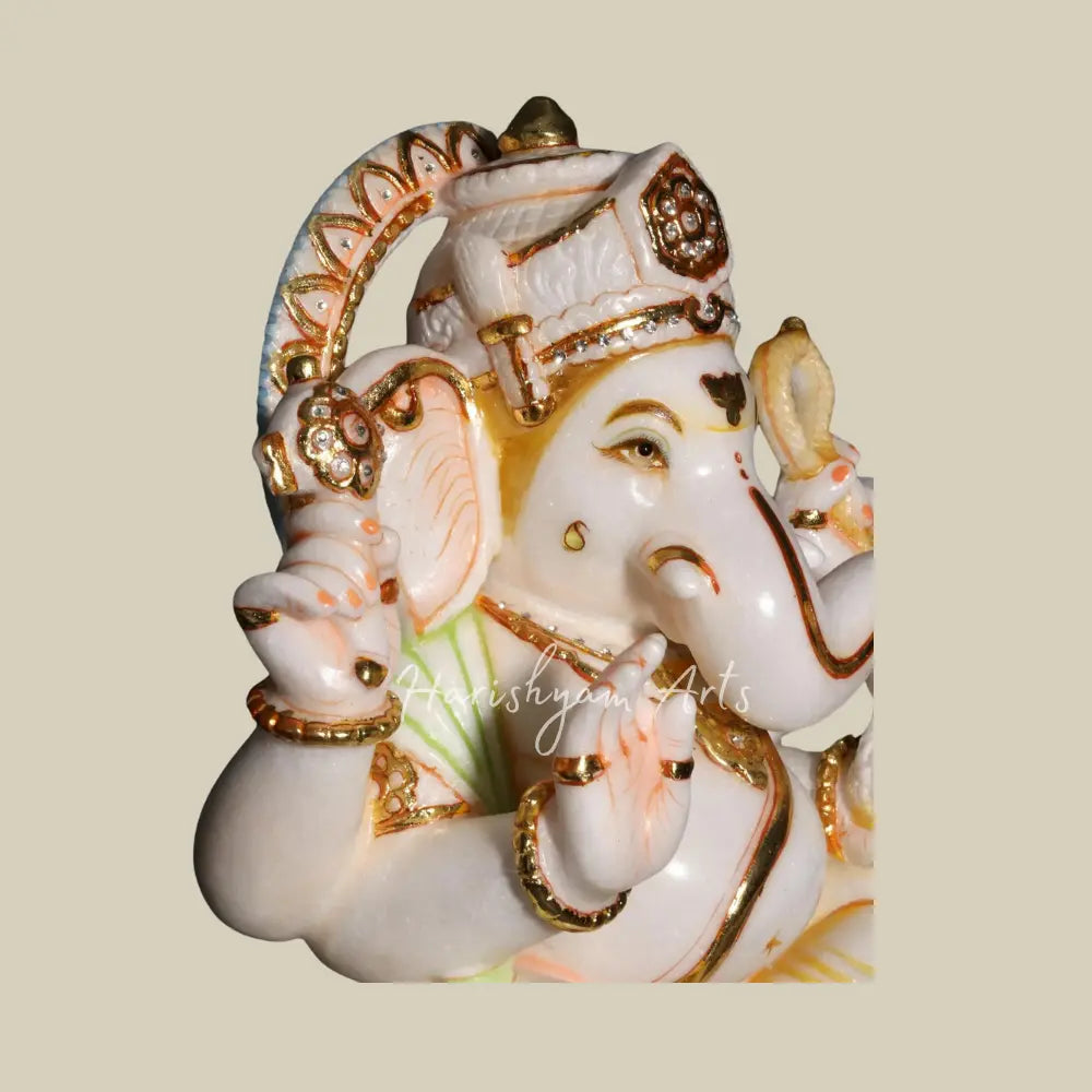 18" Lord Ganesh Marble Deity