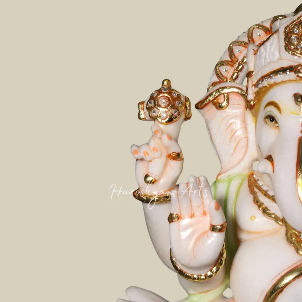 18" Lord Ganesh Marble Deity