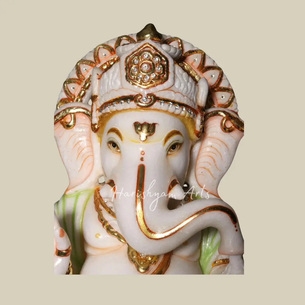 18" Lord Ganesh Marble Deity