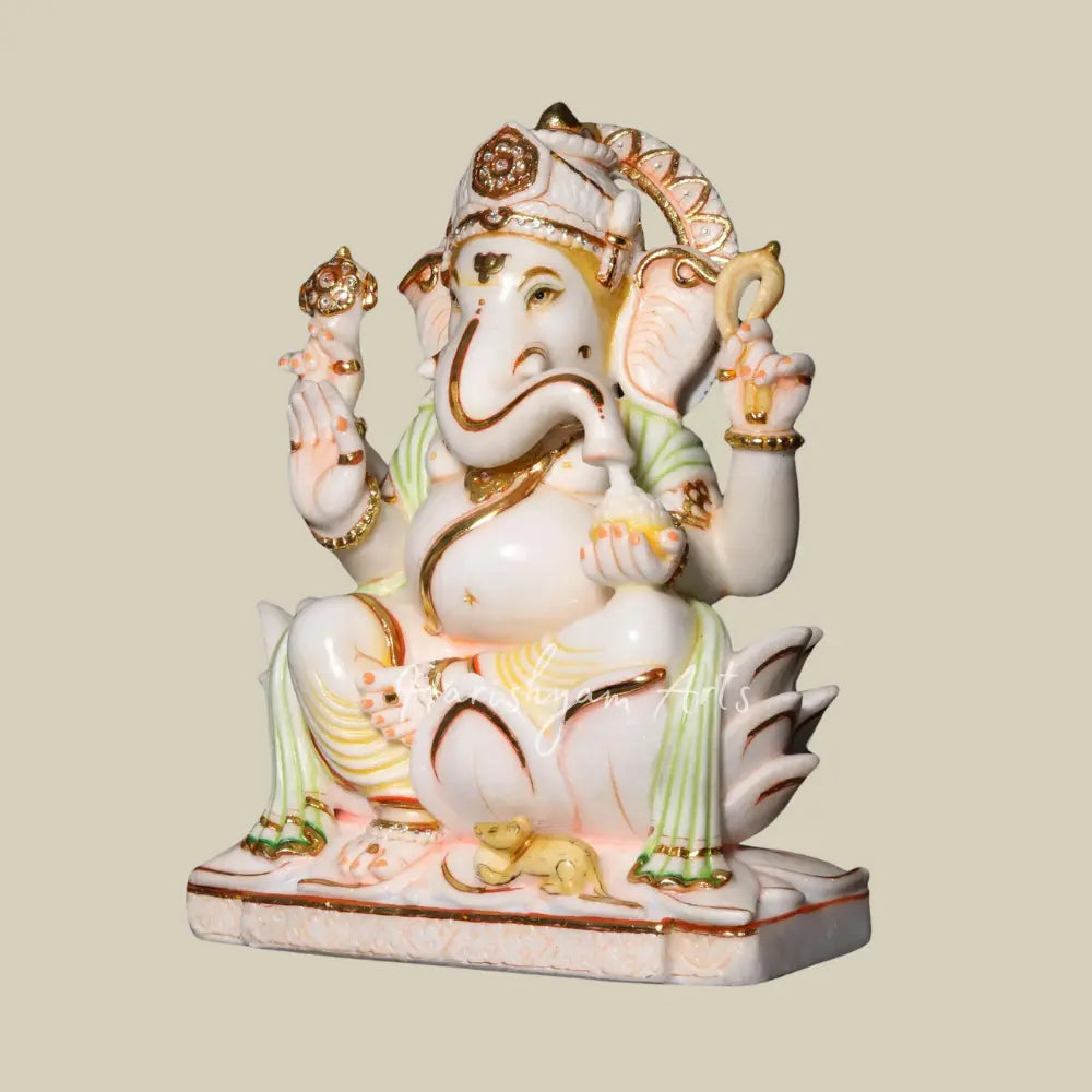 18" Lord Ganesh Marble Deity