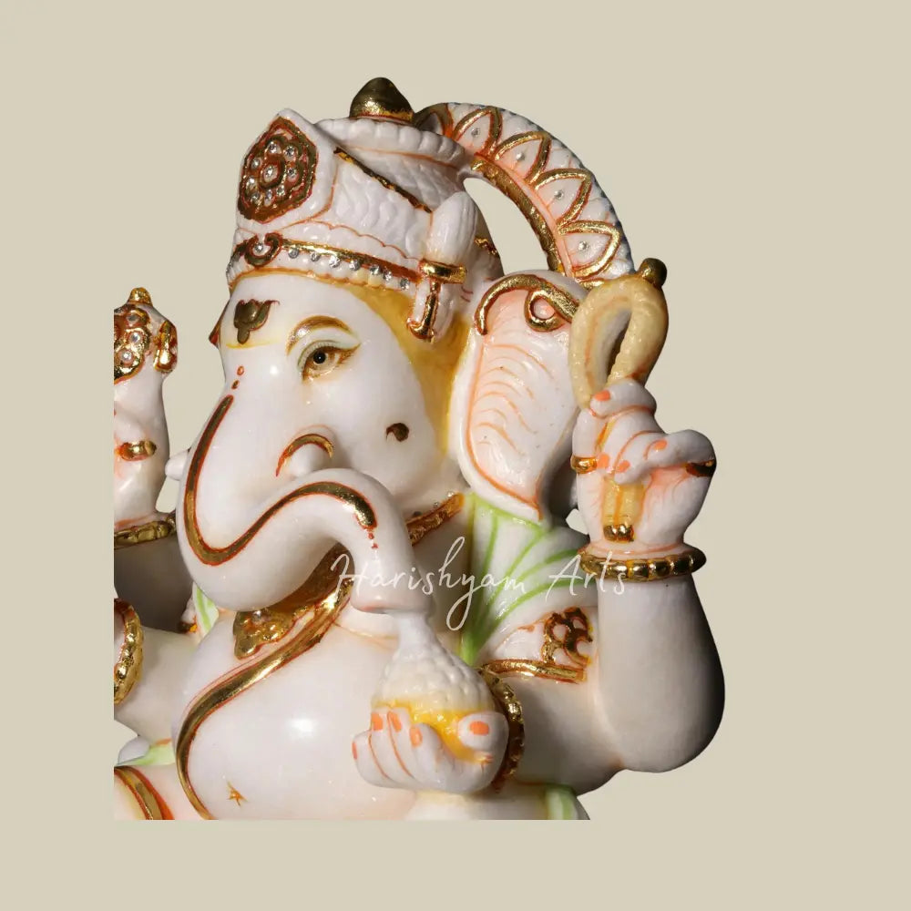 18" Lord Ganesh Marble Deity