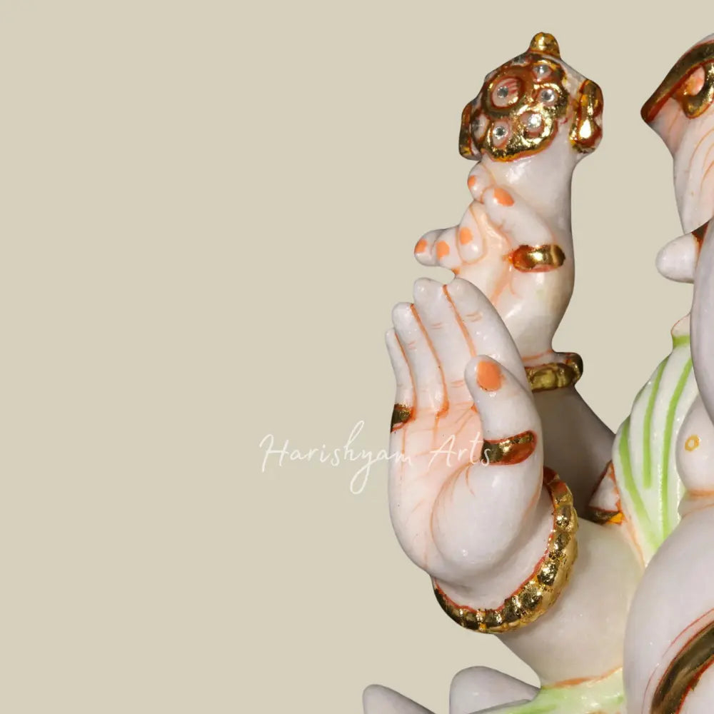 18" Lord Ganesh Marble Deity