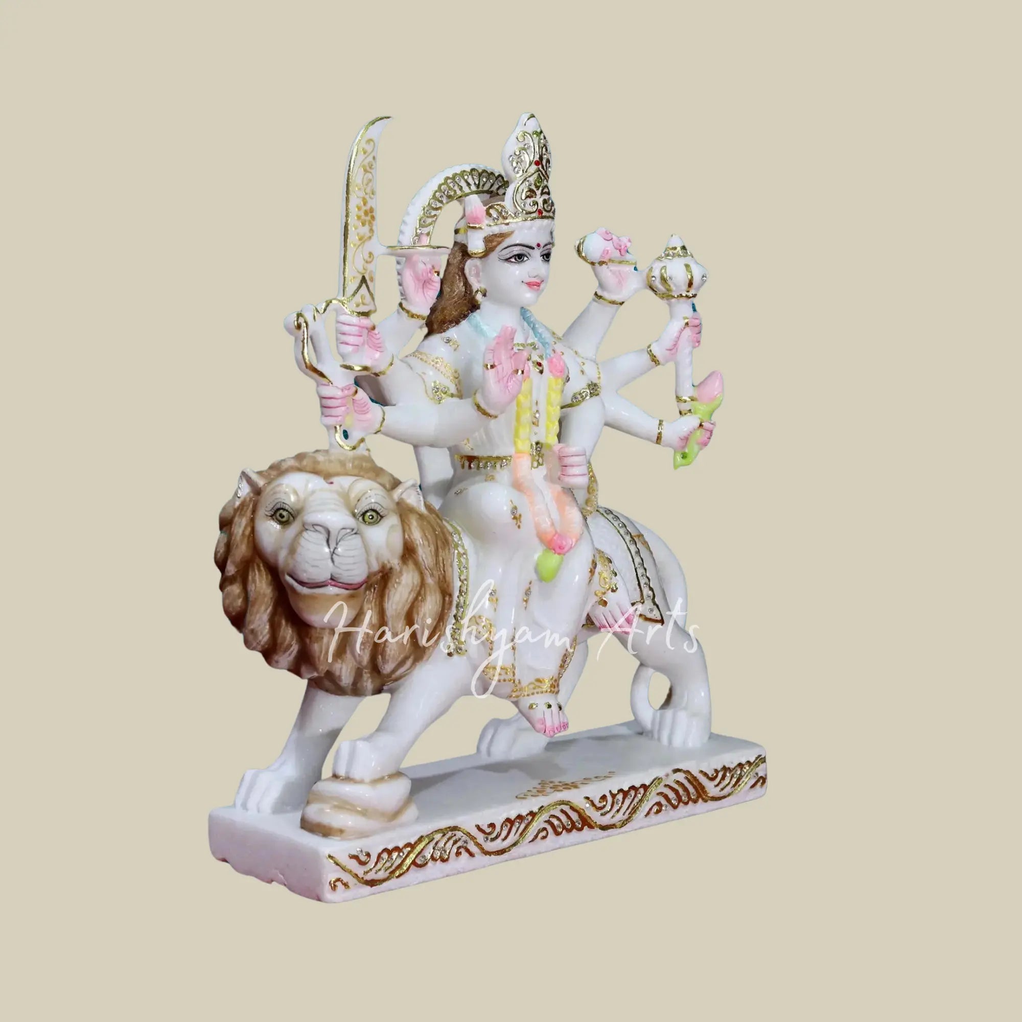 18" Marble Durga maa statue